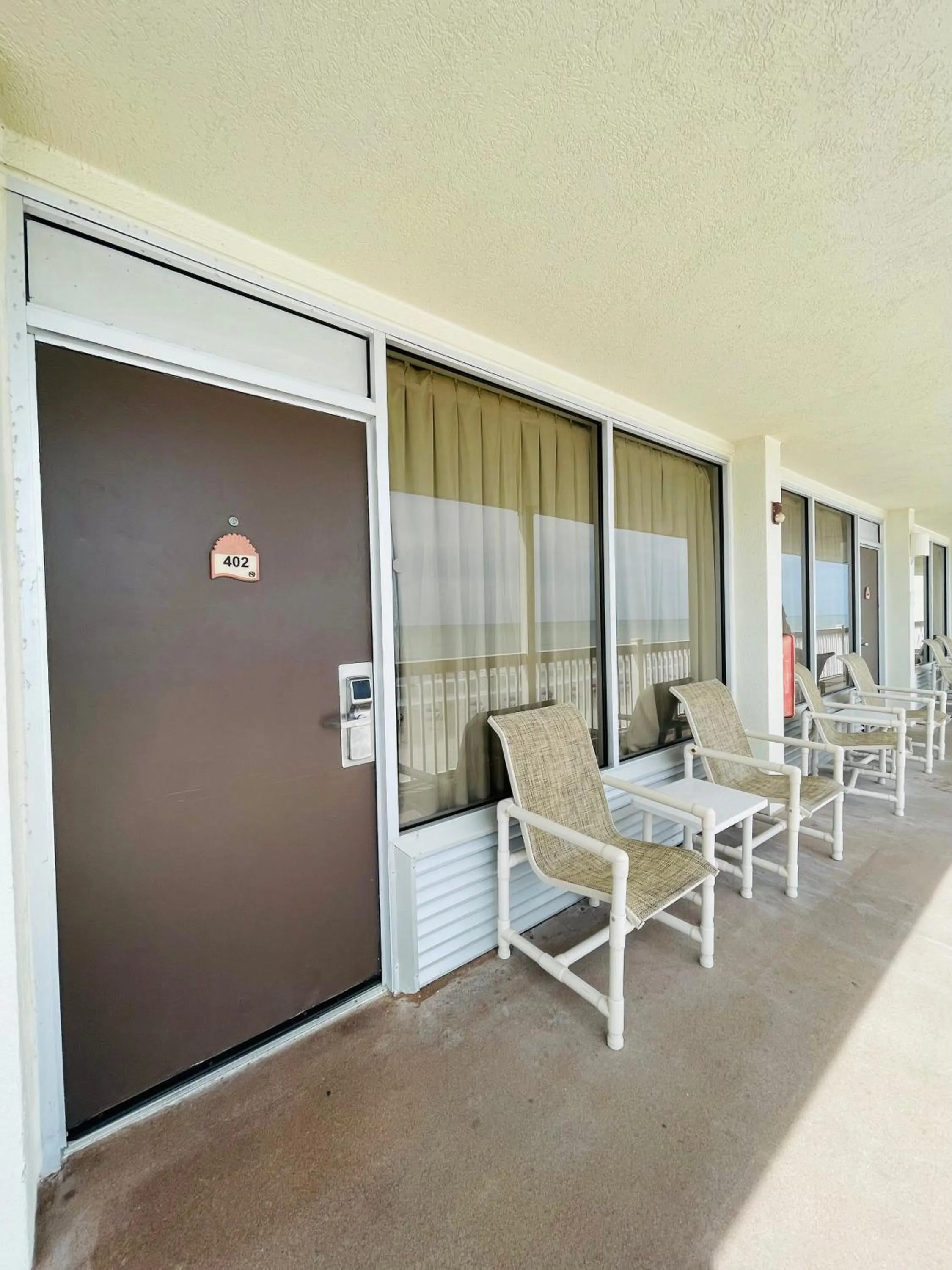 Patio in Daytona Beach Resort Oceanfront CondoStudio