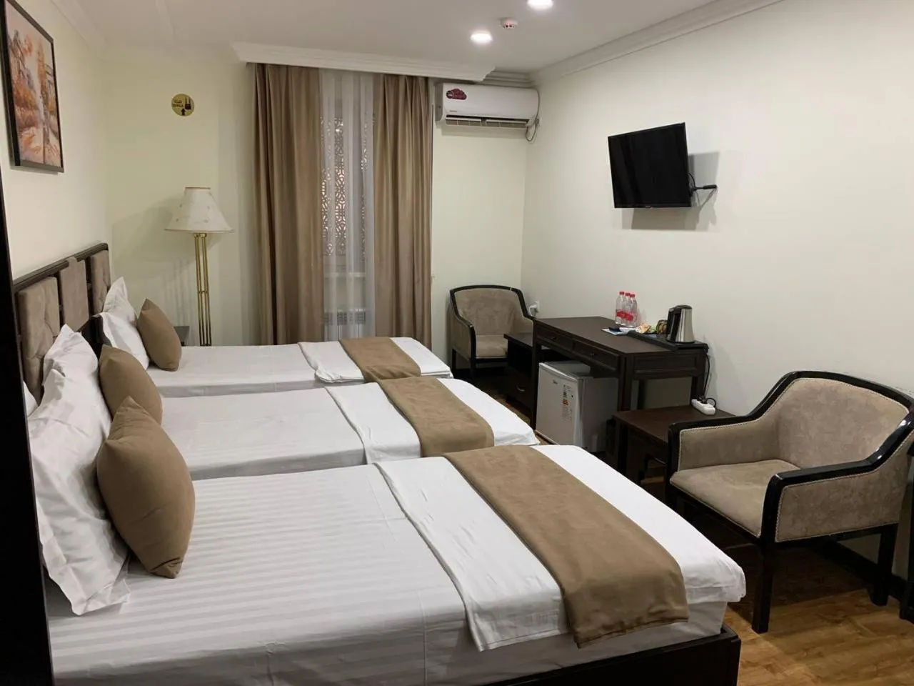 Bed in Crystal Hotel Bukhara