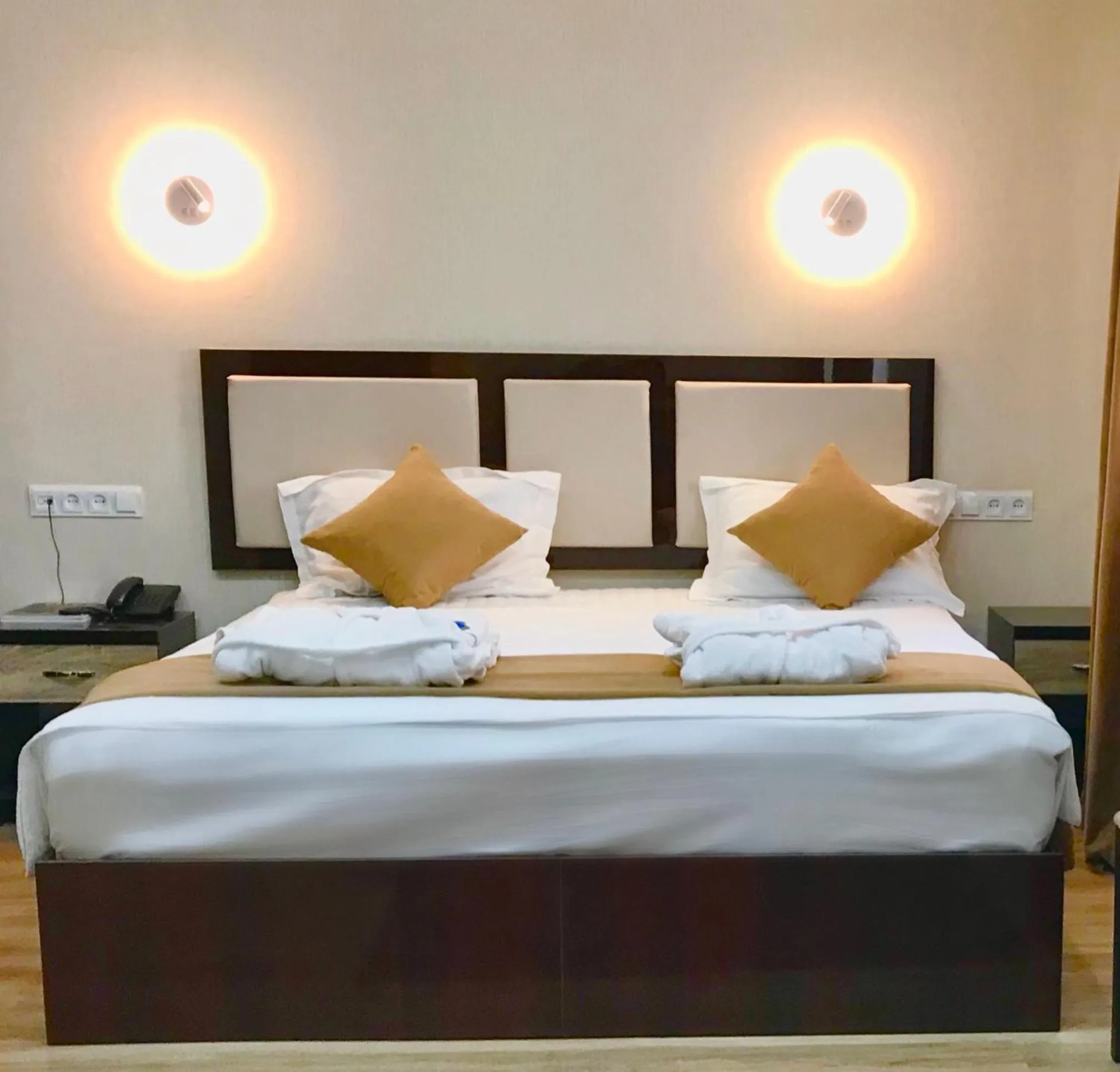 Bed in Crystal Hotel Bukhara