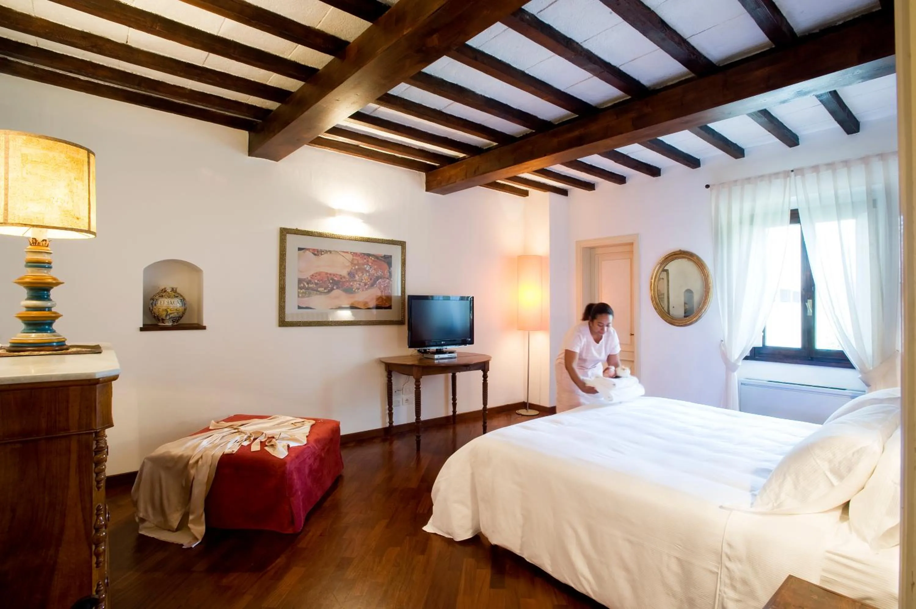Bed in Villa I Barronci Resort & Spa