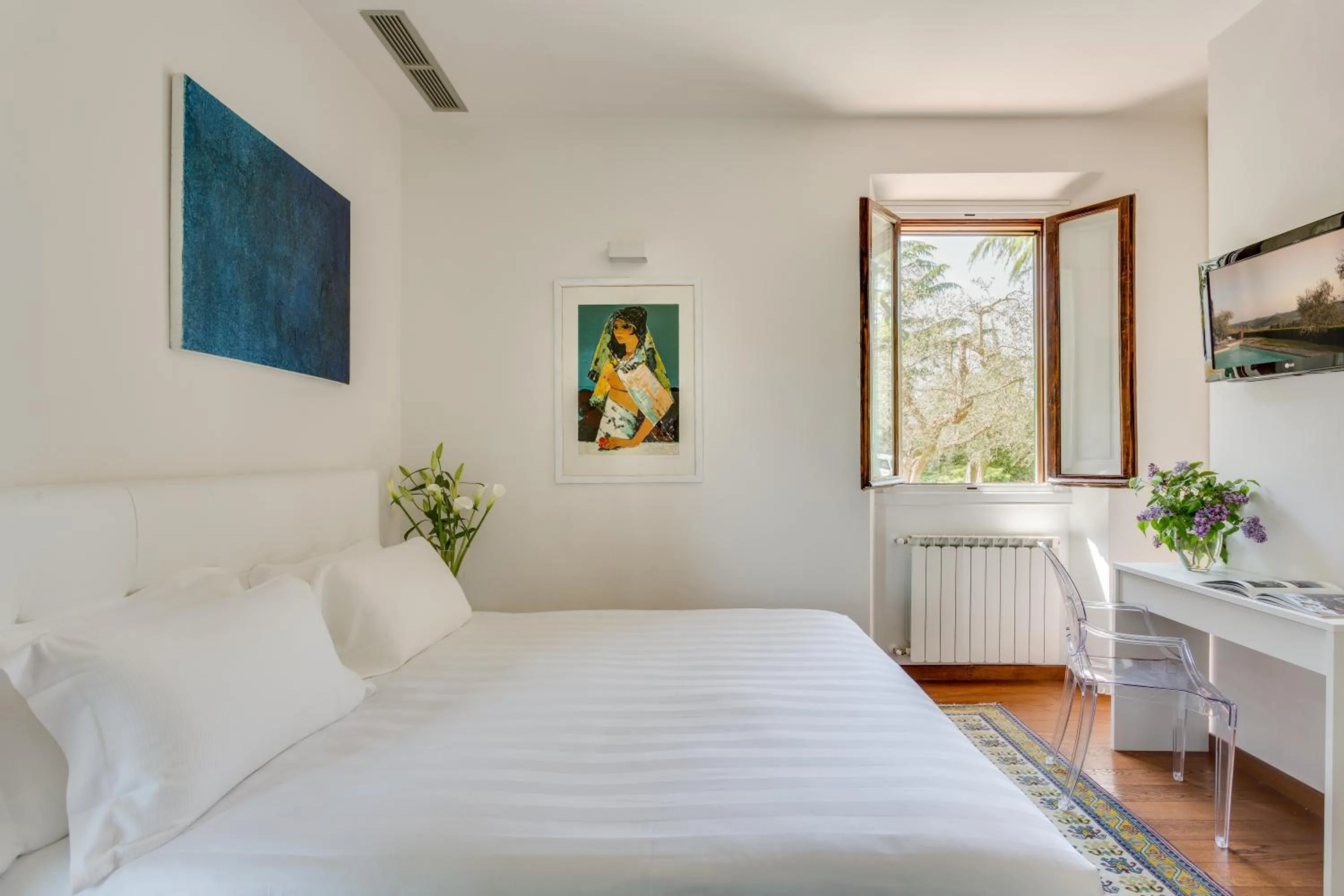 Bed in Villa I Barronci Resort & Spa