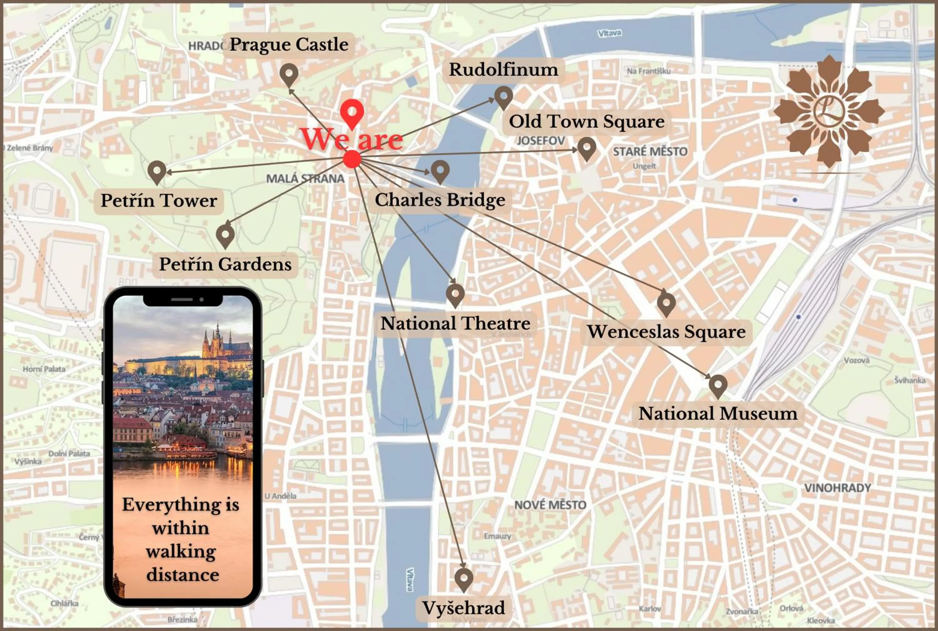 Location in Louren - The Bridge Inn