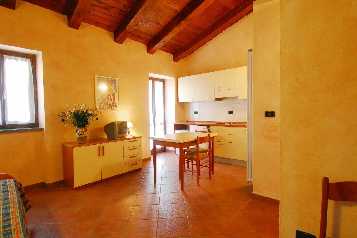 Kitchen or kitchenette in Residence La Tana del Ghiro