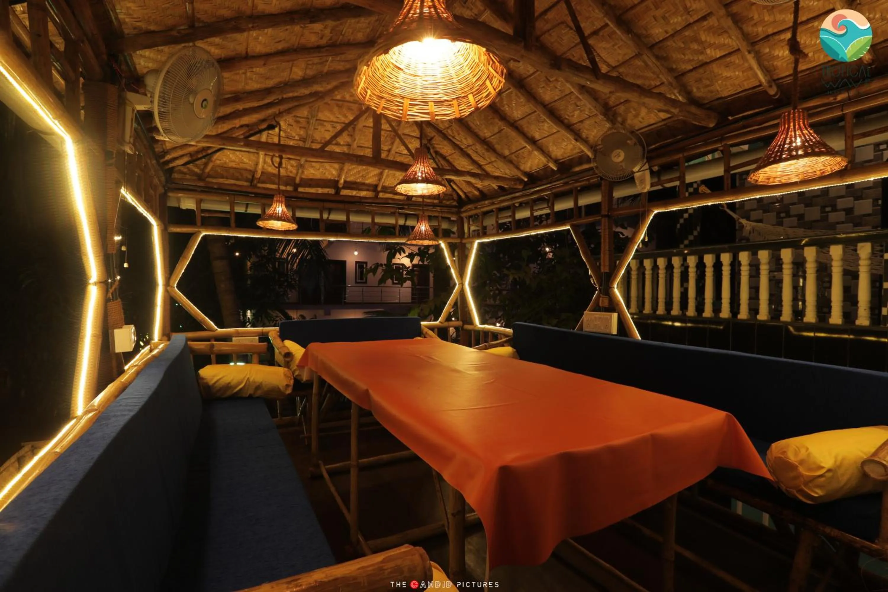 Restaurant/places to eat in Tropical Wave Hostel Morjim Goa