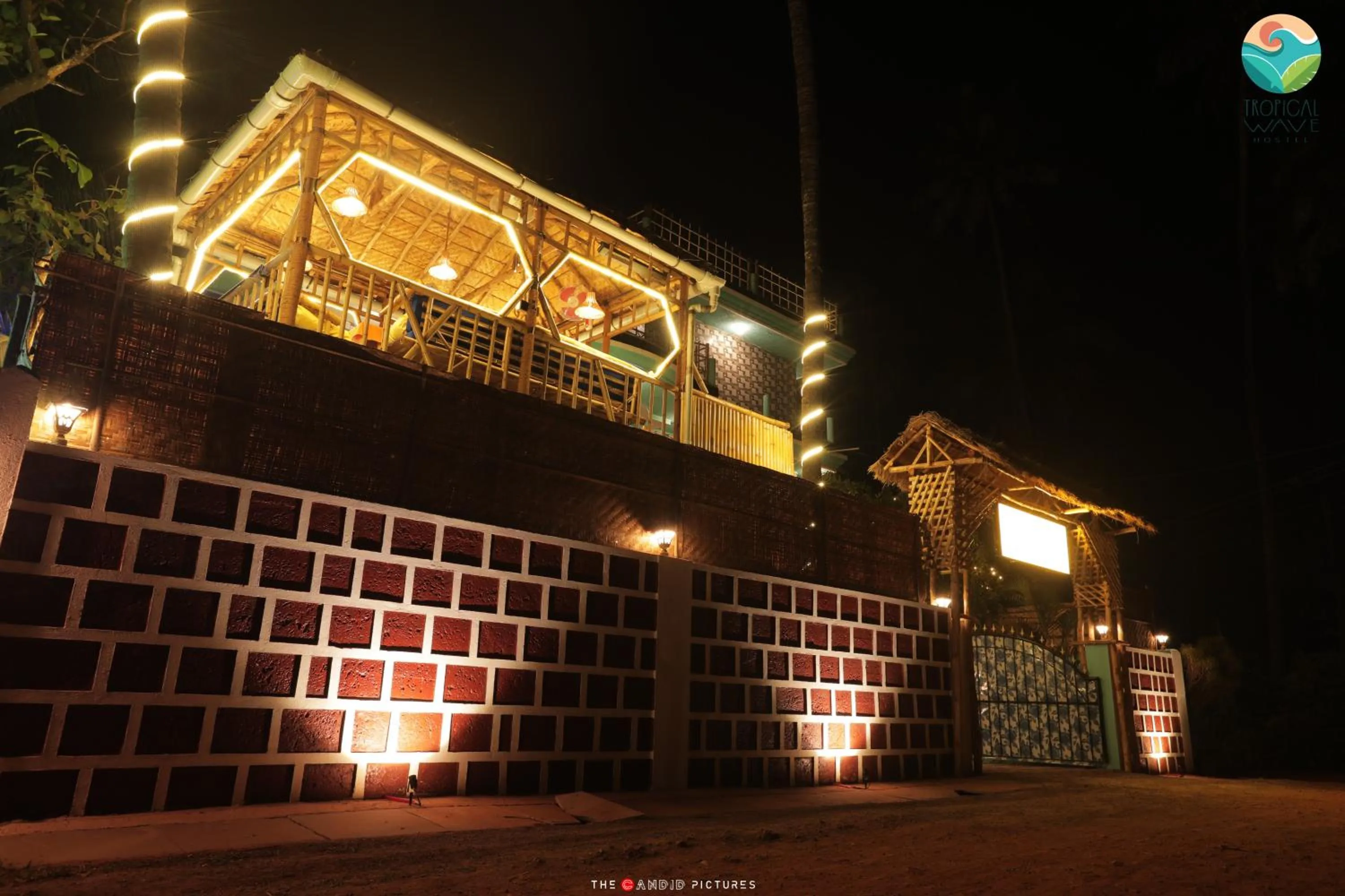 Property building in Tropical Wave Hostel Morjim Goa