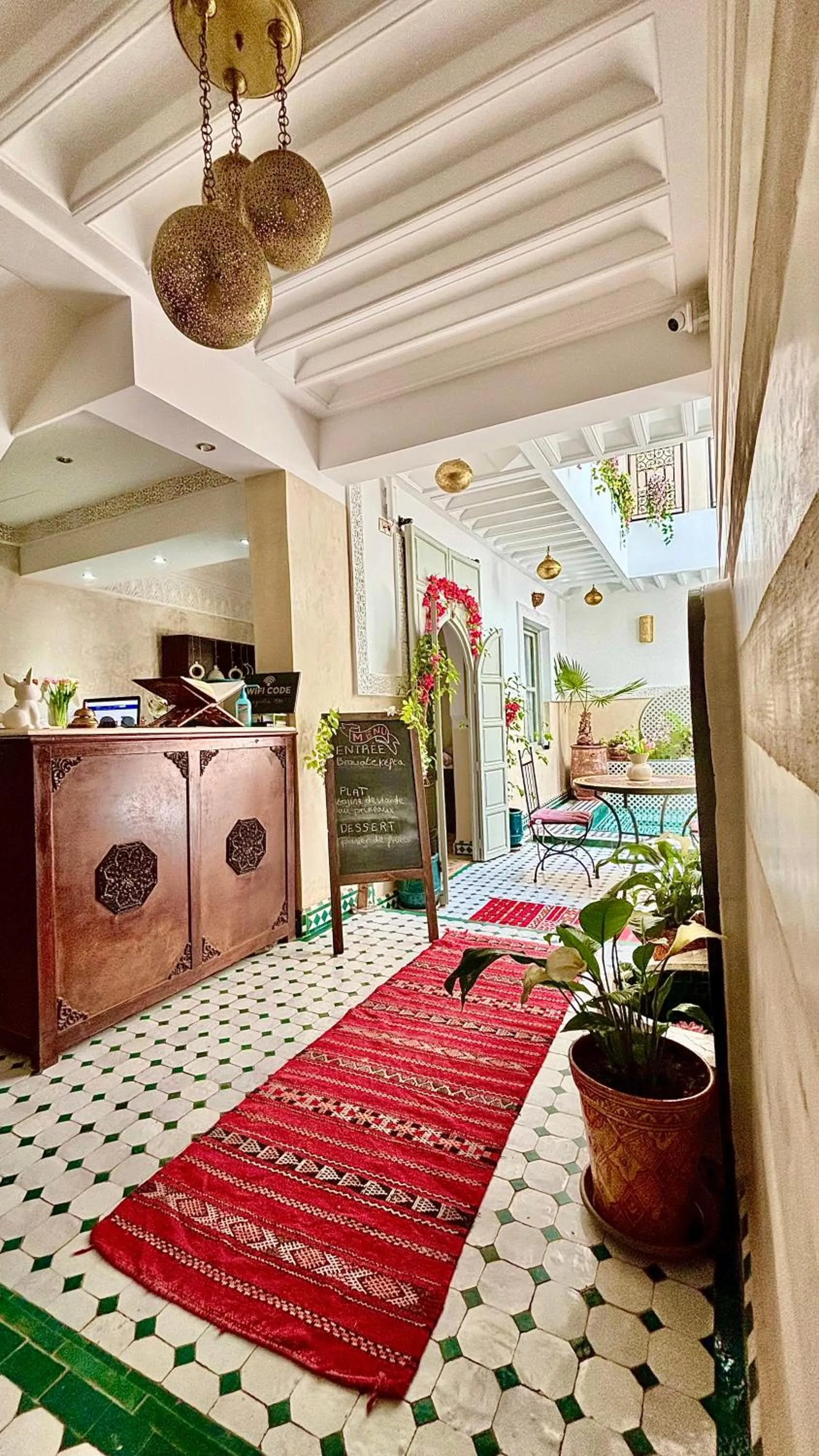 Lobby or reception in Riad Magnolia&SPA