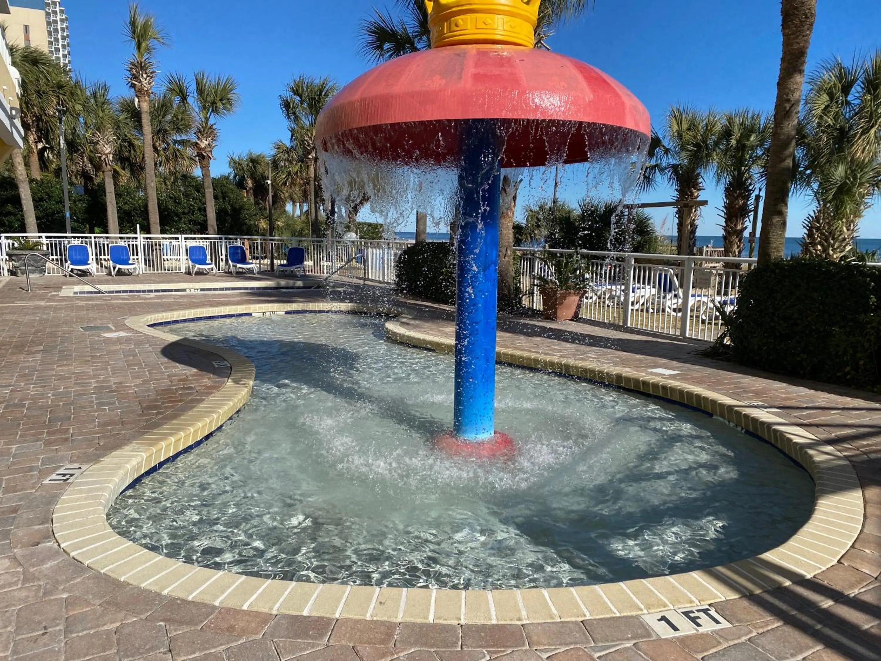 Pool view in Camelot By The Sea Ocean Front Condo