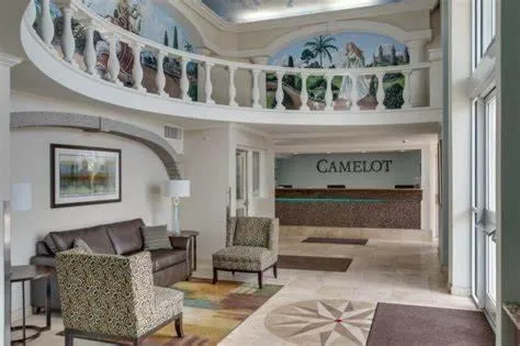 Seating area in Camelot By The Sea Ocean Front Condo