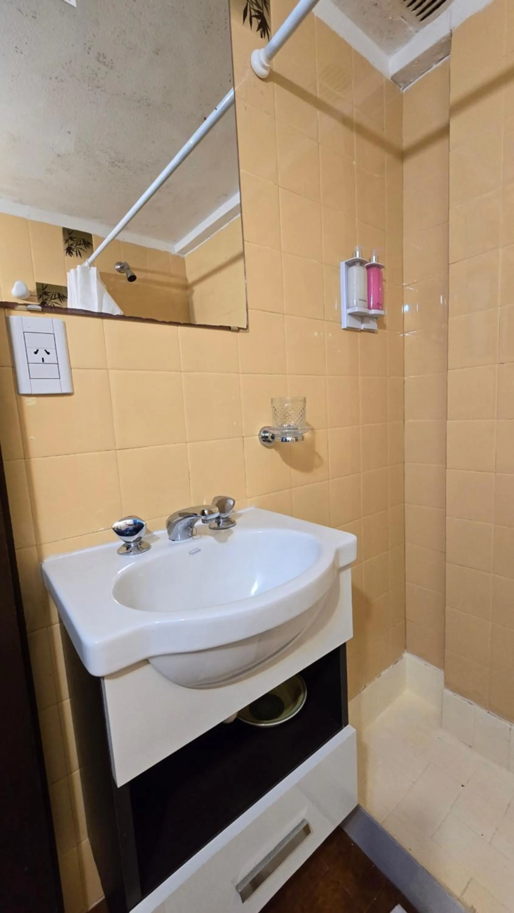 Shower in Hotel Panorama