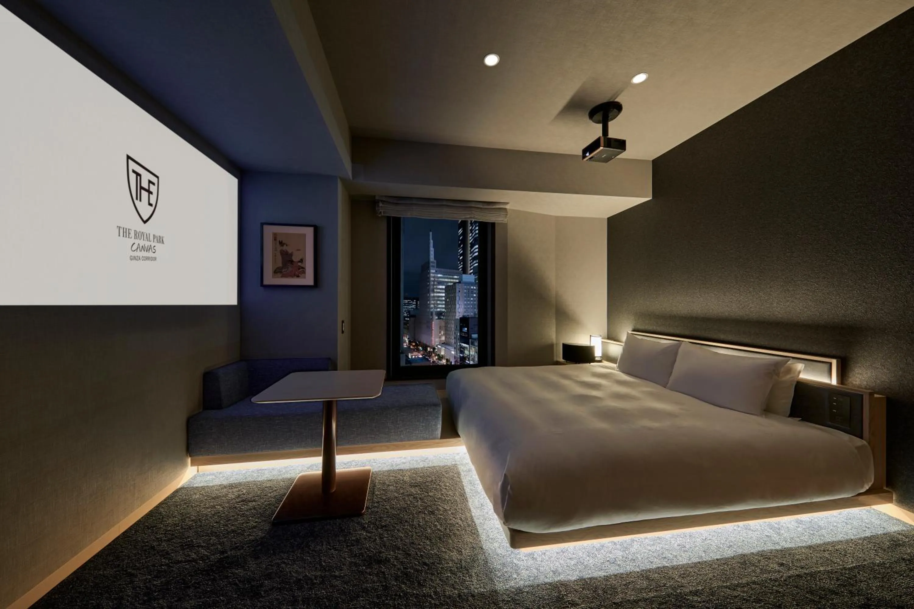 Bedroom, Bed in The Royal Park Canvas Ginza Corridor