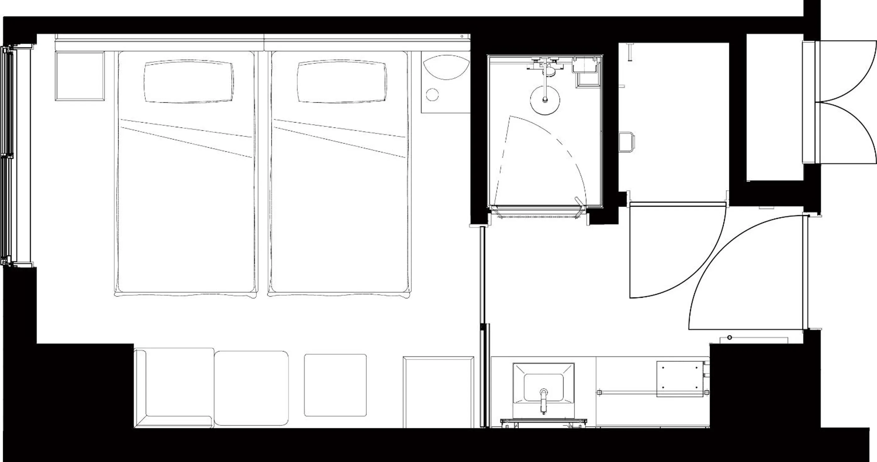 Photo of the whole room in The Royal Park Canvas Ginza Corridor