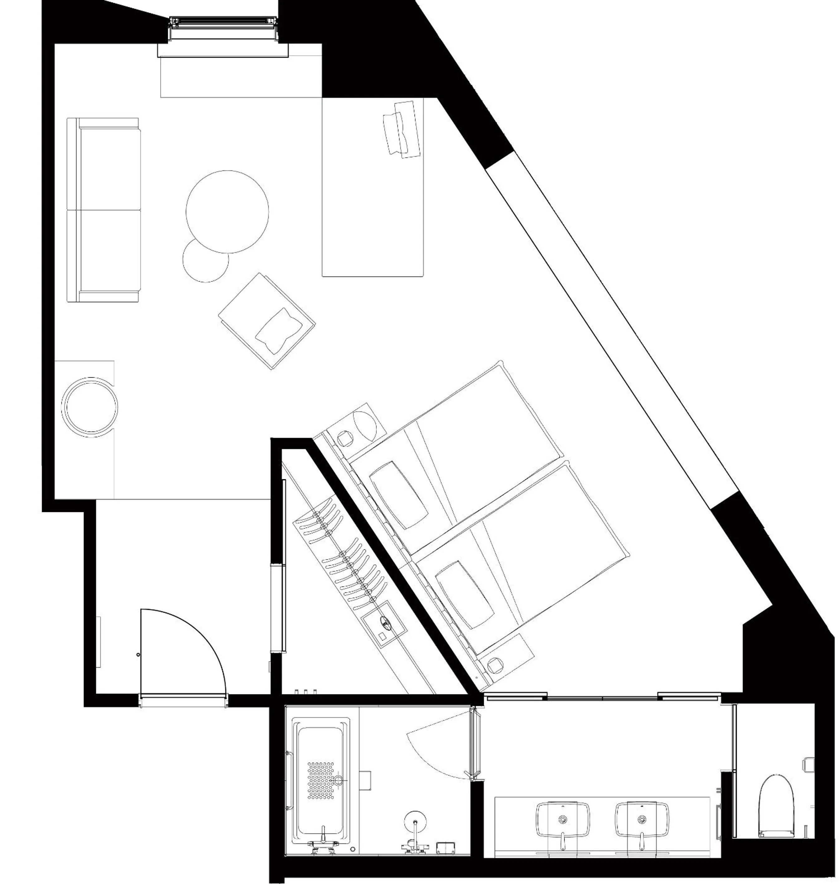 Photo of the whole room in The Royal Park Canvas Ginza Corridor