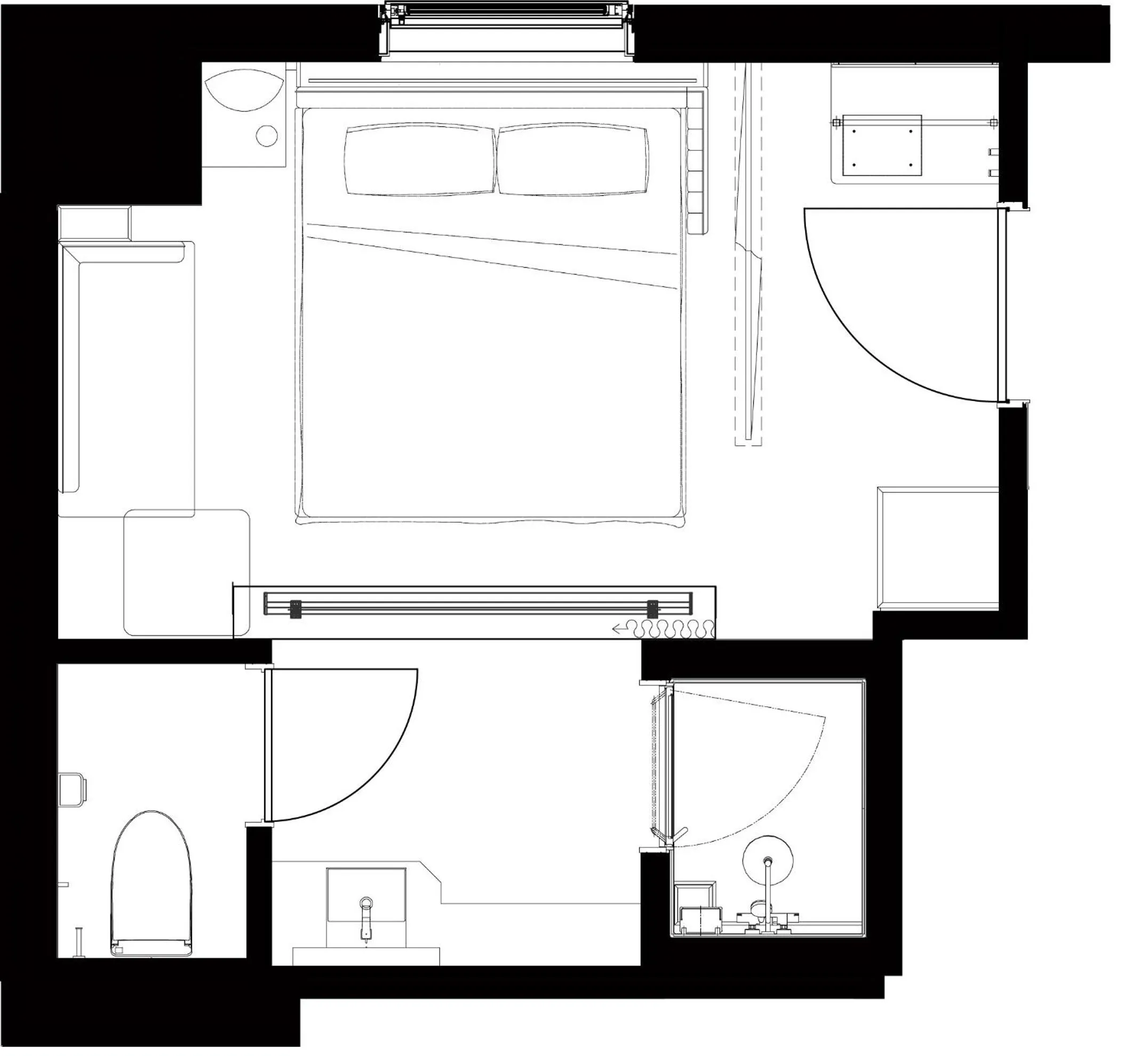 Photo of the whole room in The Royal Park Canvas Ginza Corridor