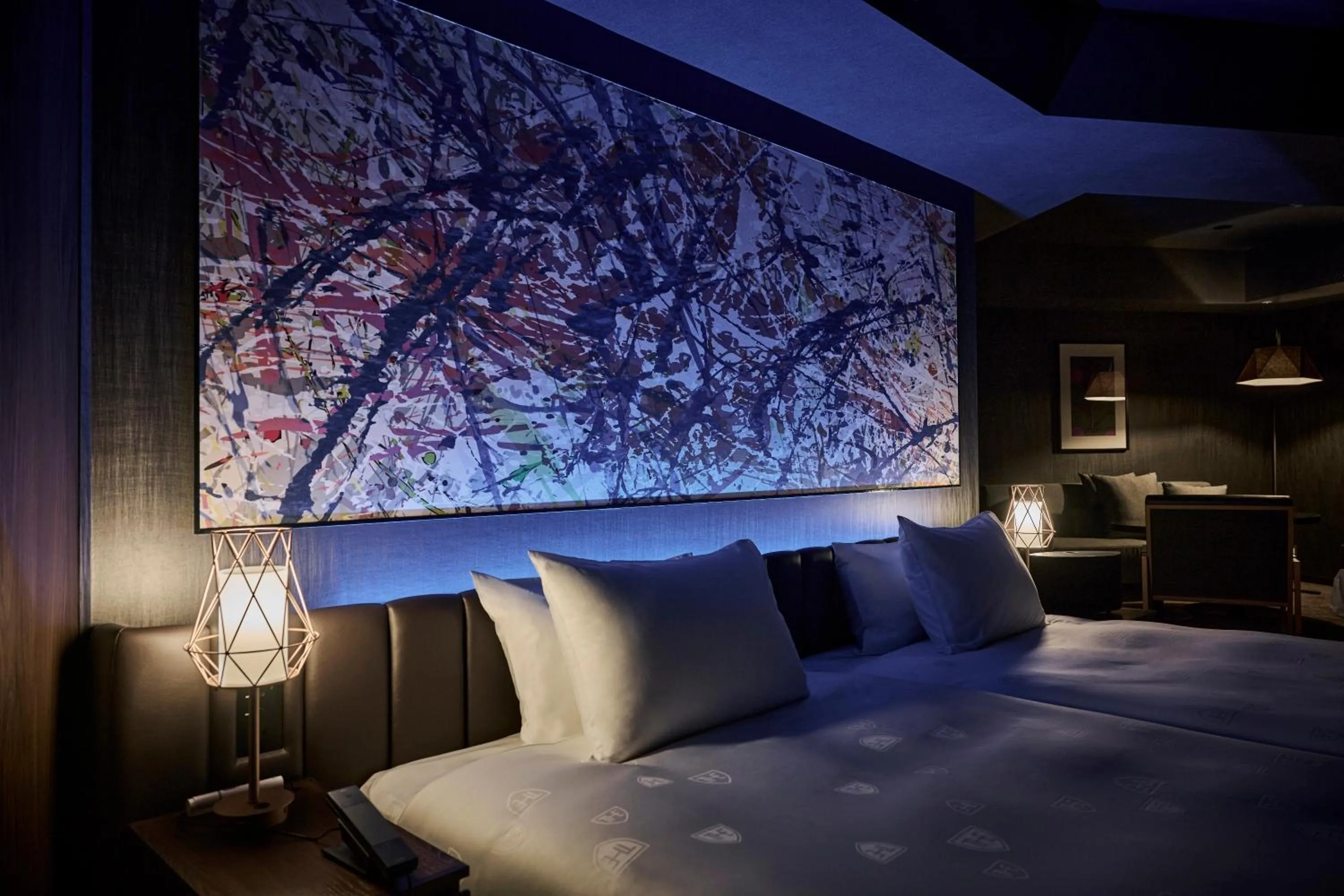 Bed in The Royal Park Canvas Ginza Corridor