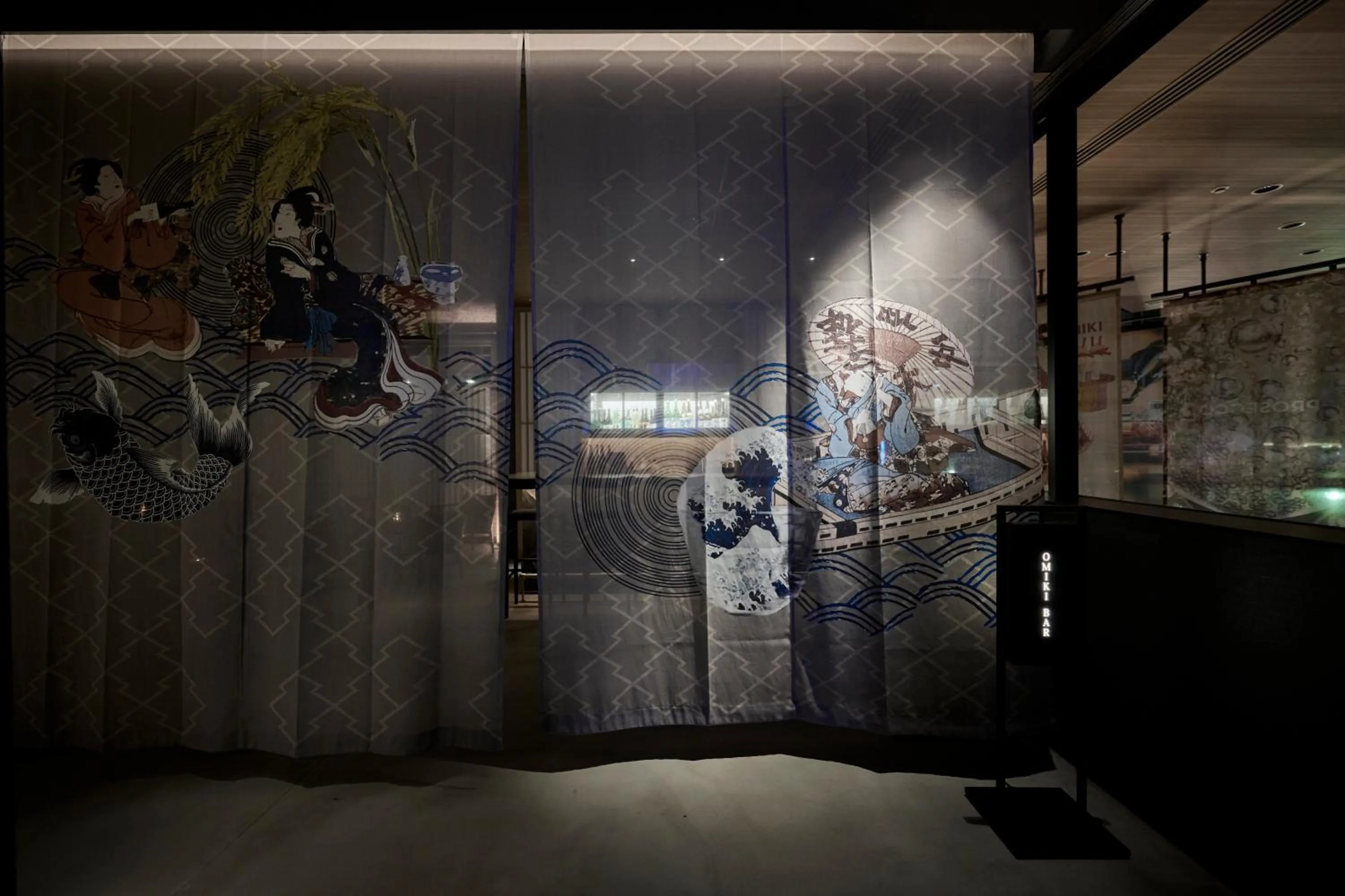 Lounge or bar in The Royal Park Canvas Ginza Corridor