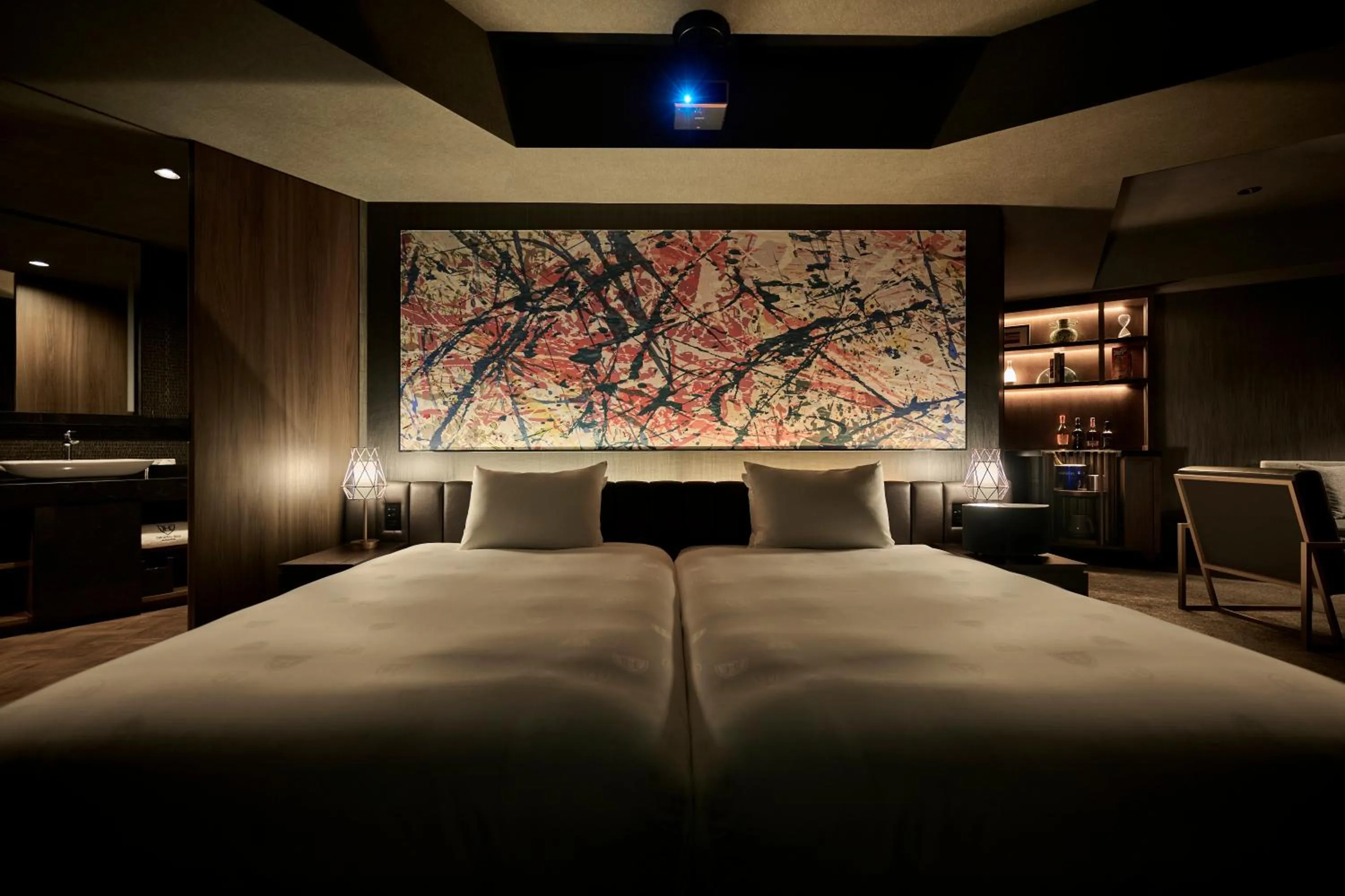 Bed in The Royal Park Canvas Ginza Corridor