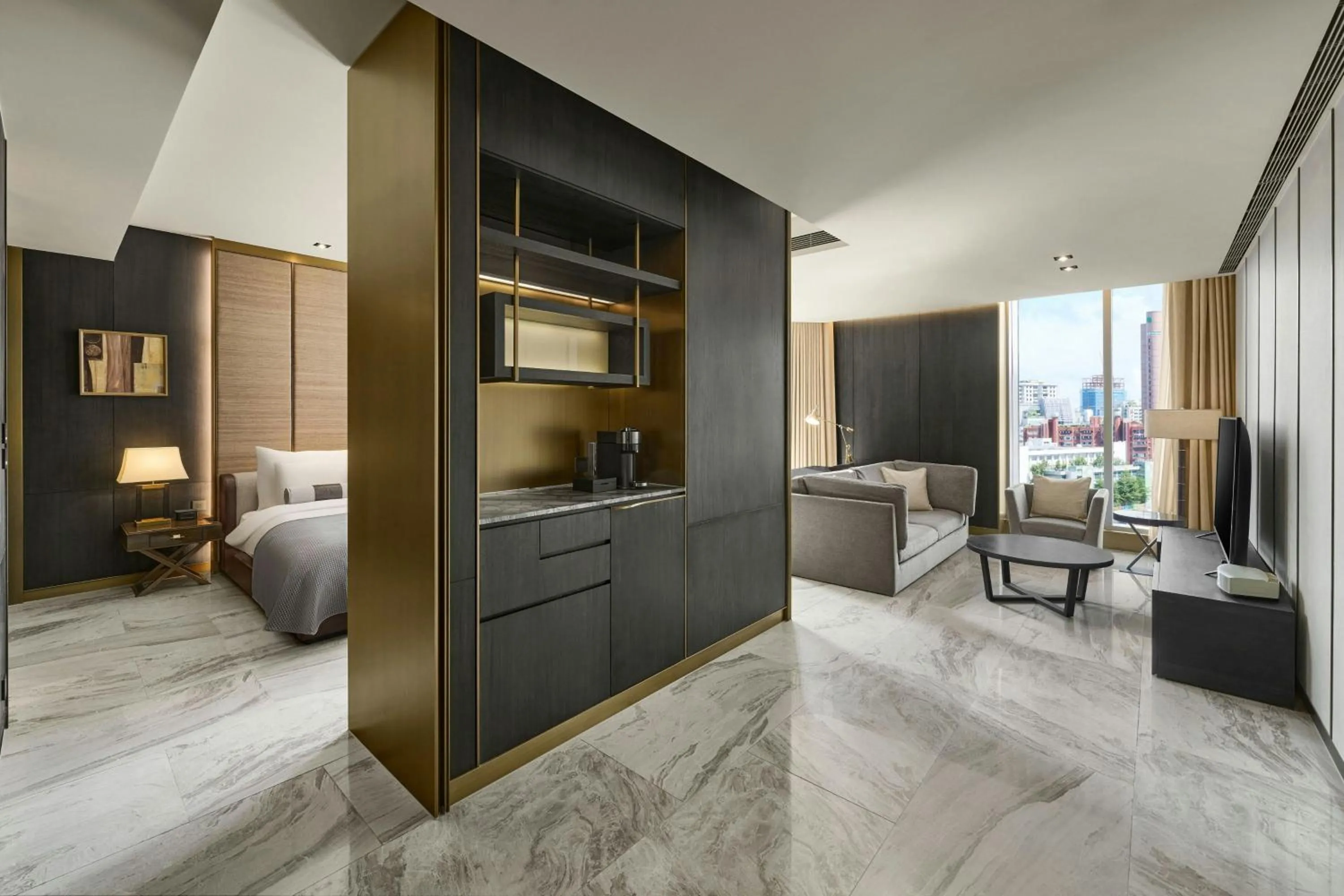 Bedroom, Bed in Madison Taipei, a Tribute Portfolio Hotel