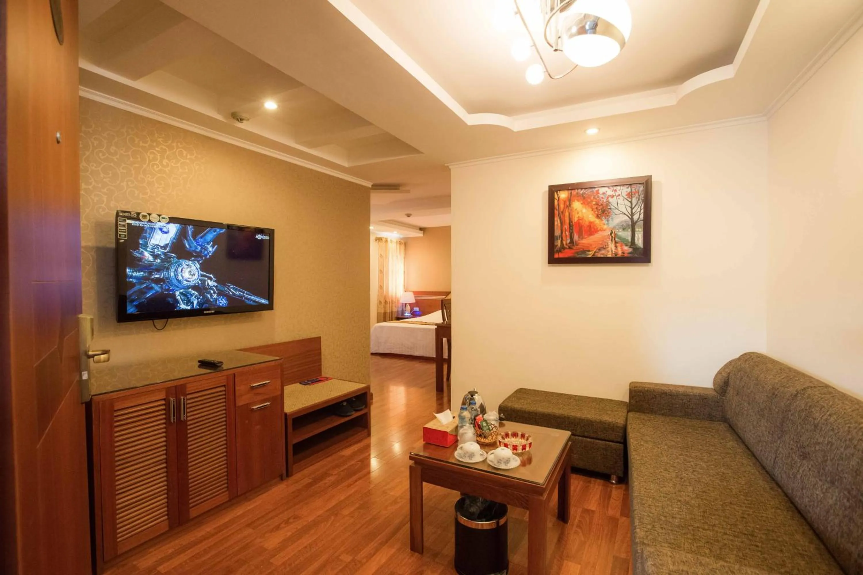 Living room in Hoang Hai Hotel