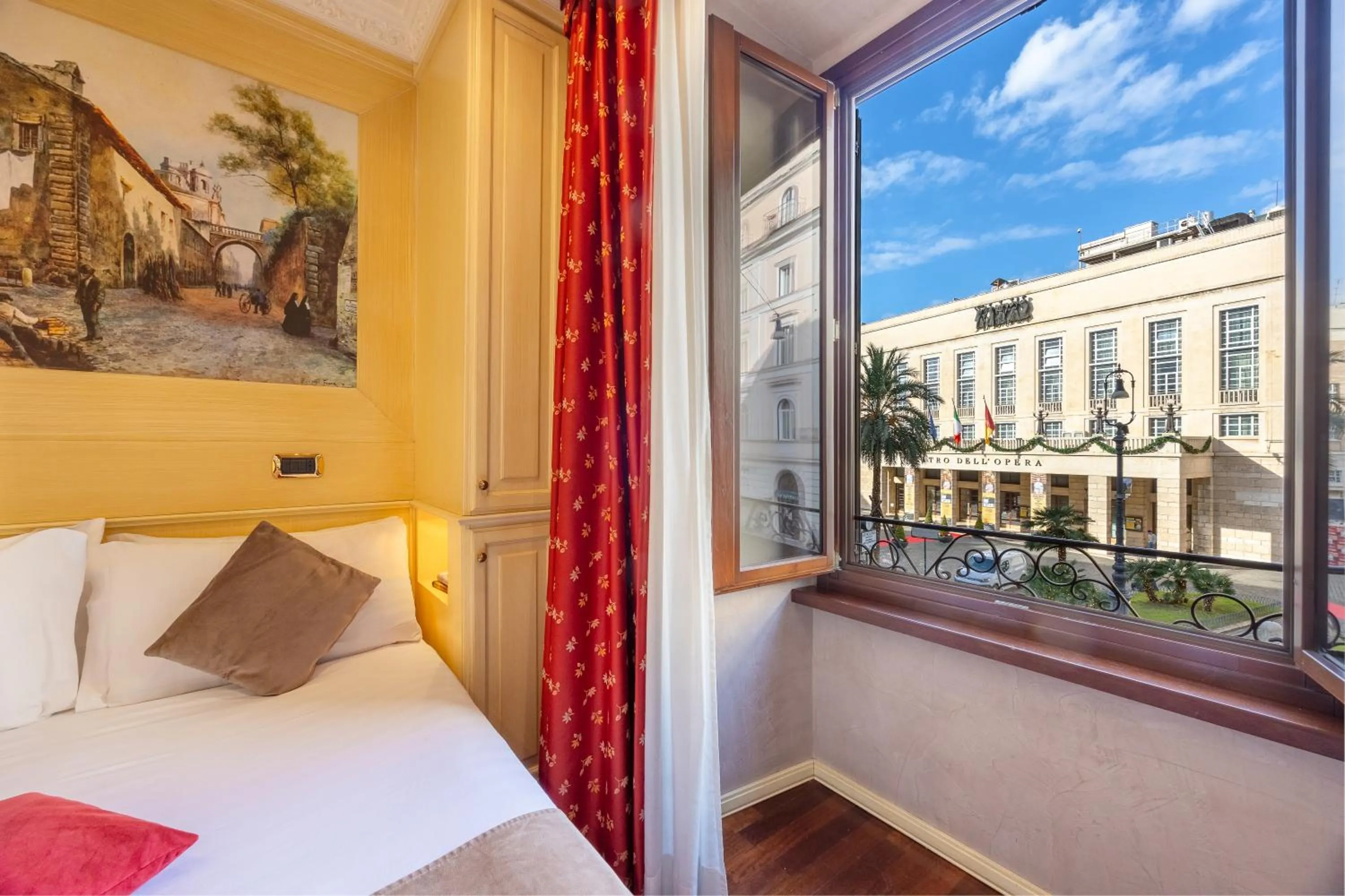 View (from property/room), Bed in Al Viminale Hill Inn & Hotel