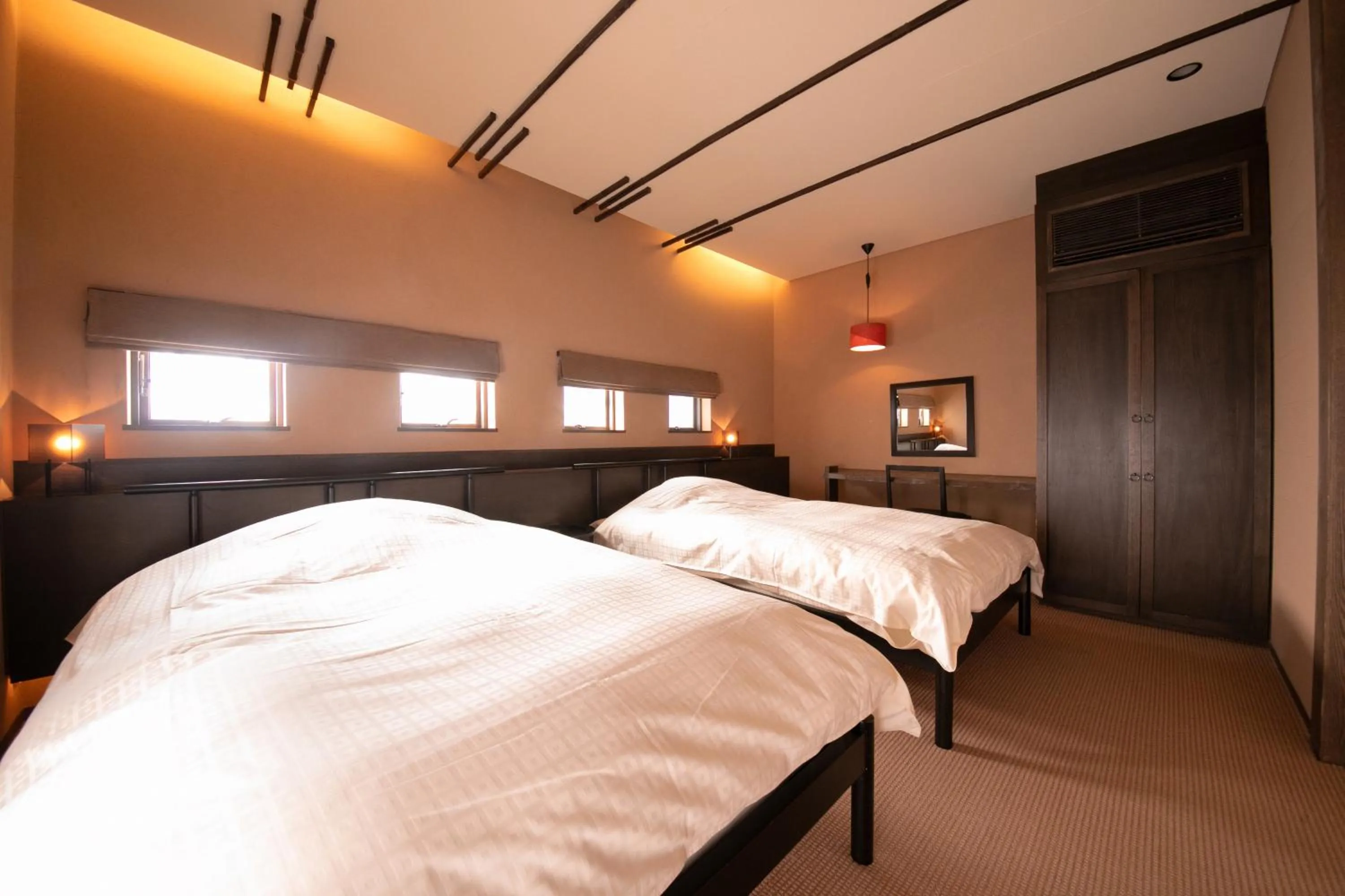 Bed in Yufuin Bettei Itsuki