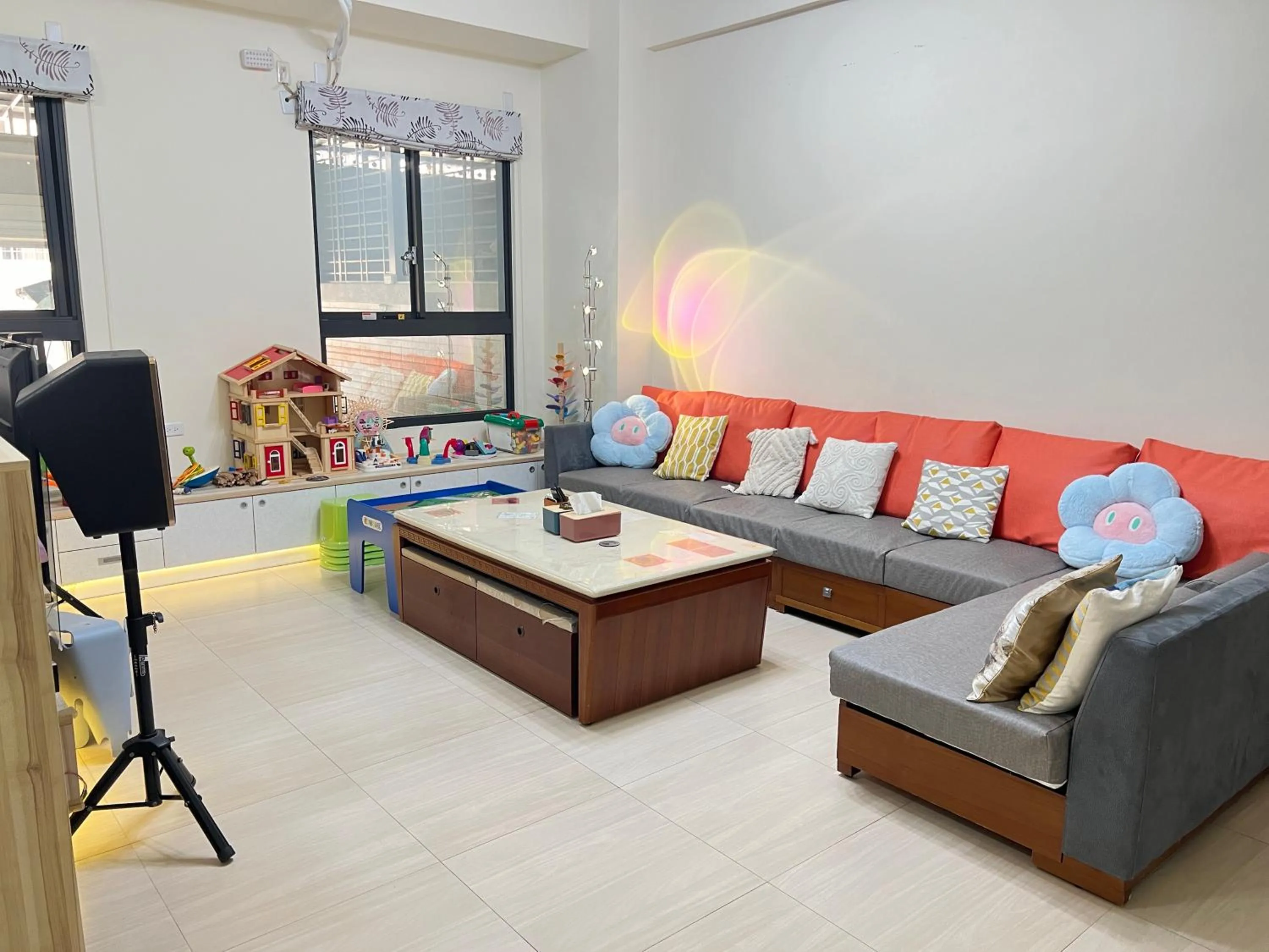 Living room in Dou Dou Long Homestay