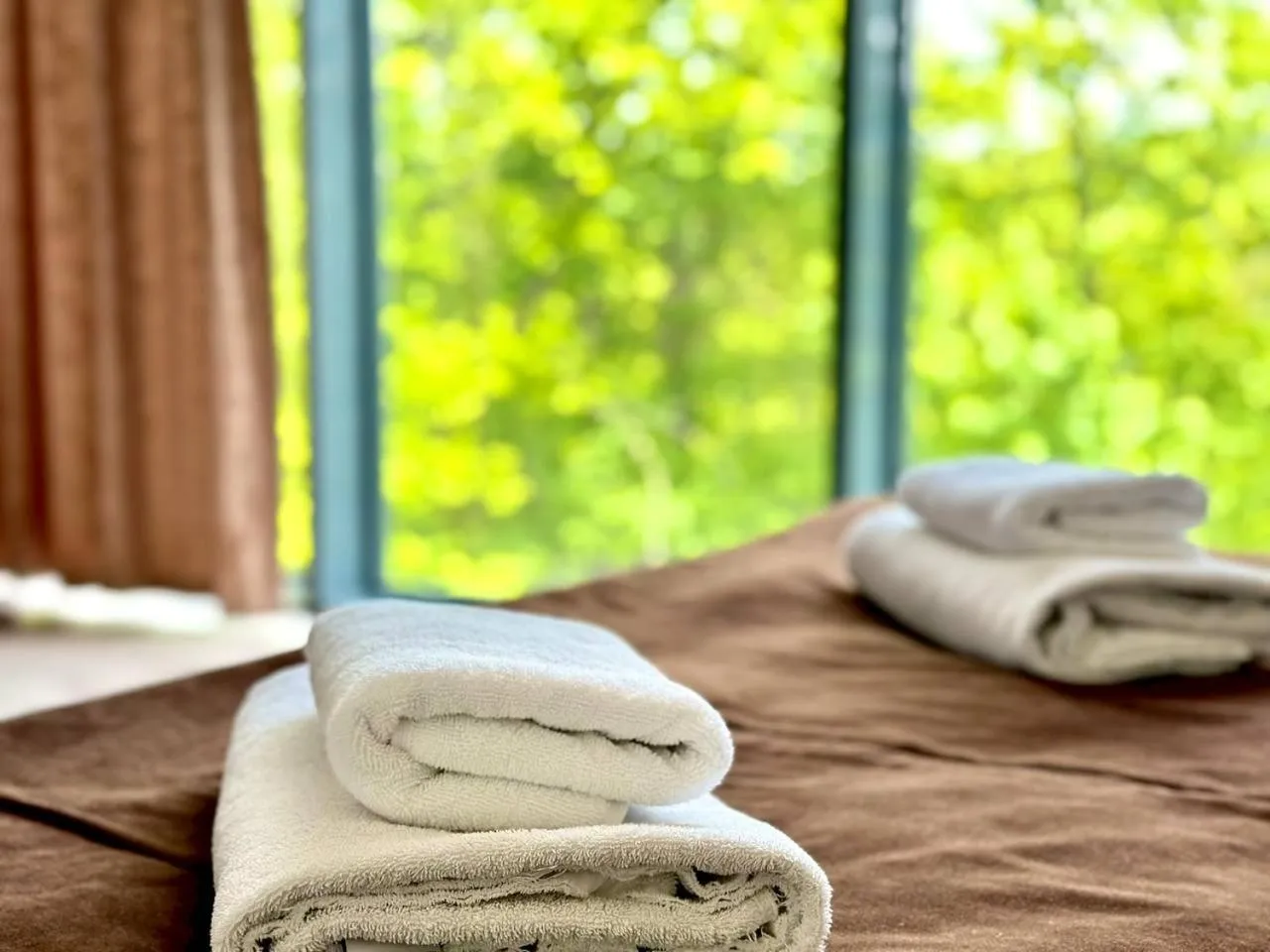 towels, Bed in Deluxe Park Qusar Resort & Spa Hotel