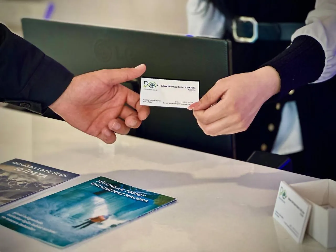 Lobby or reception in Deluxe Park Qusar Resort & Spa Hotel