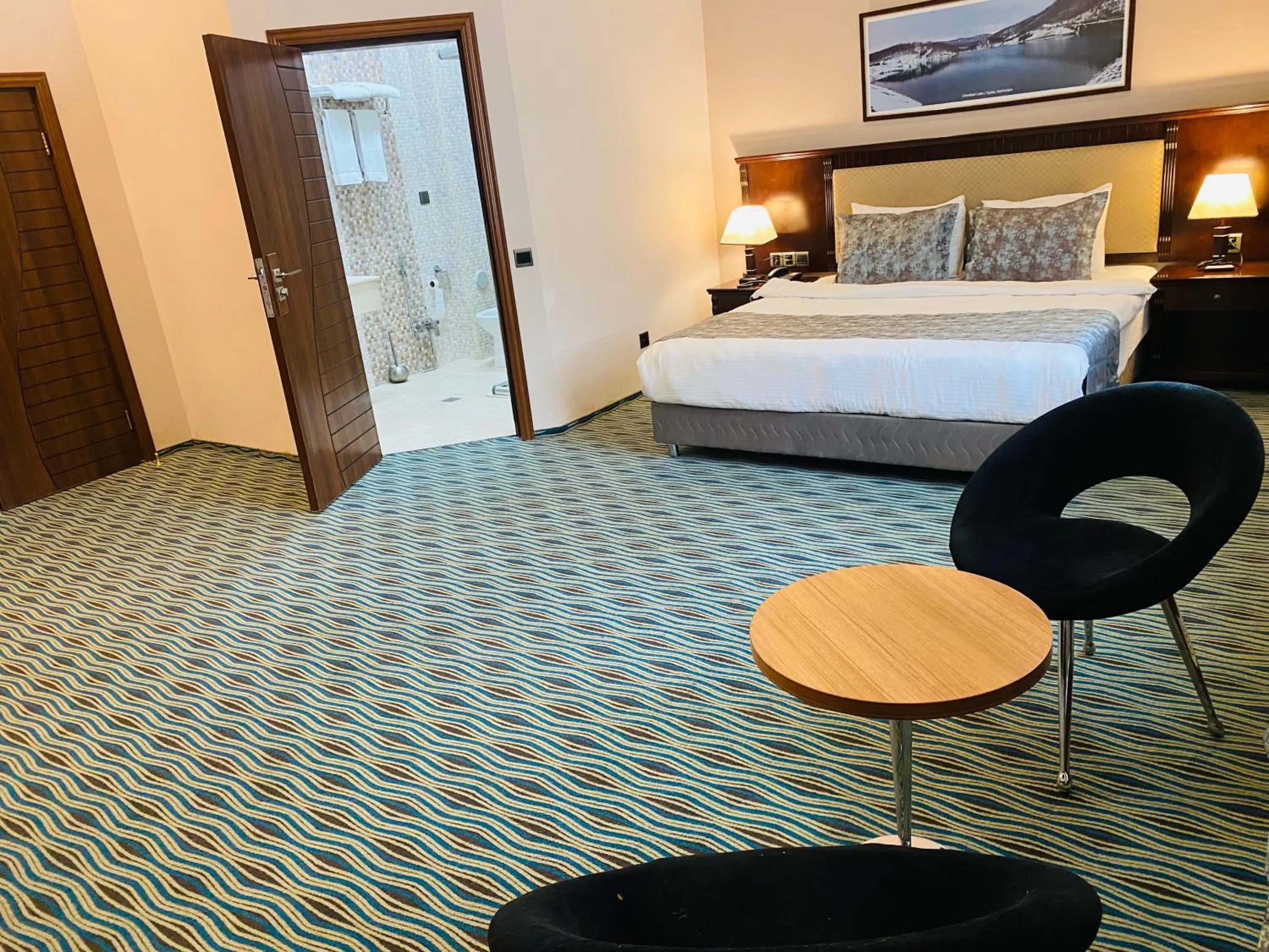 Bed in Marine Inn Hotel Baku