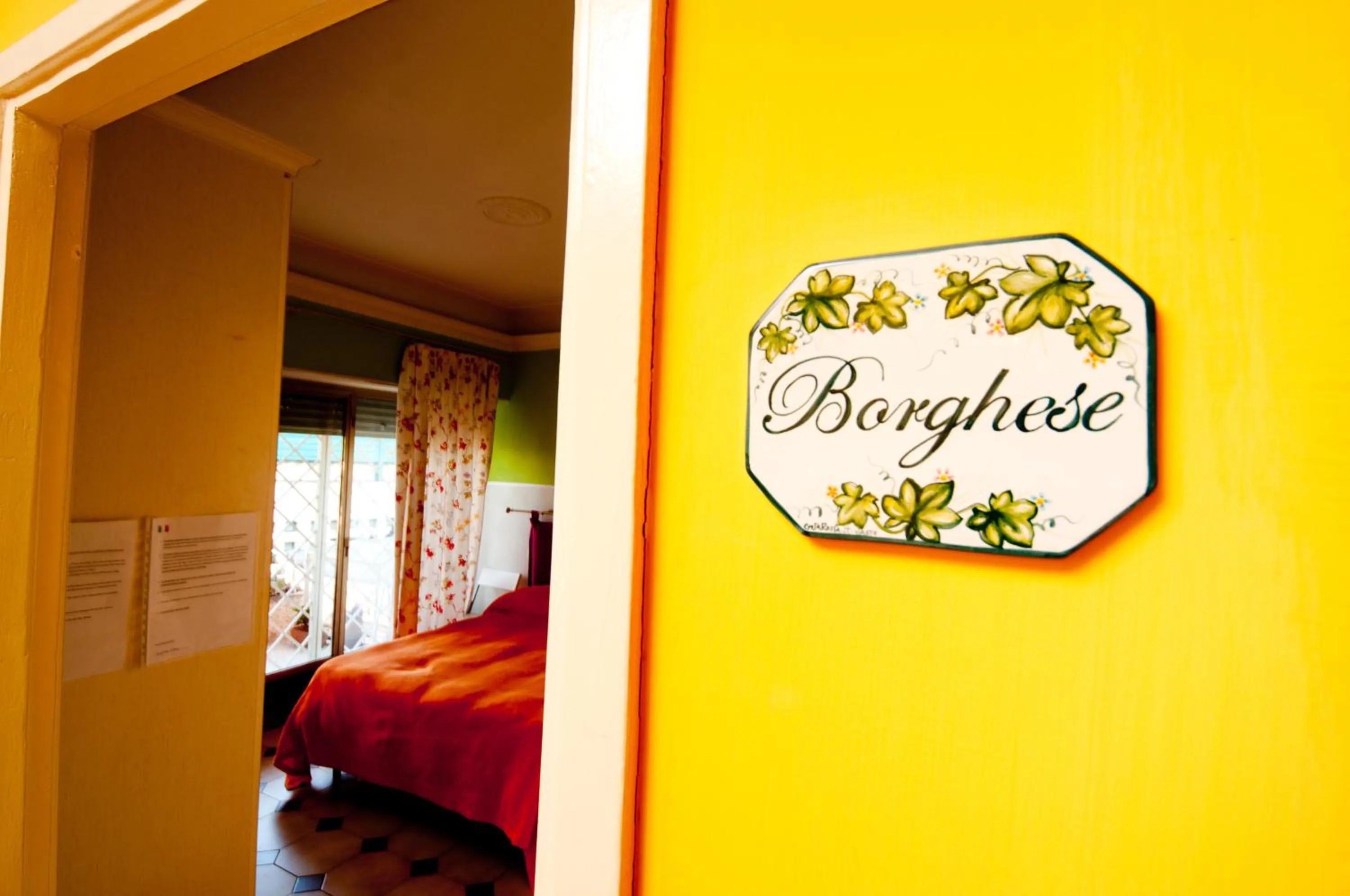 Decorative detail, Bed in Passeggiate Romane