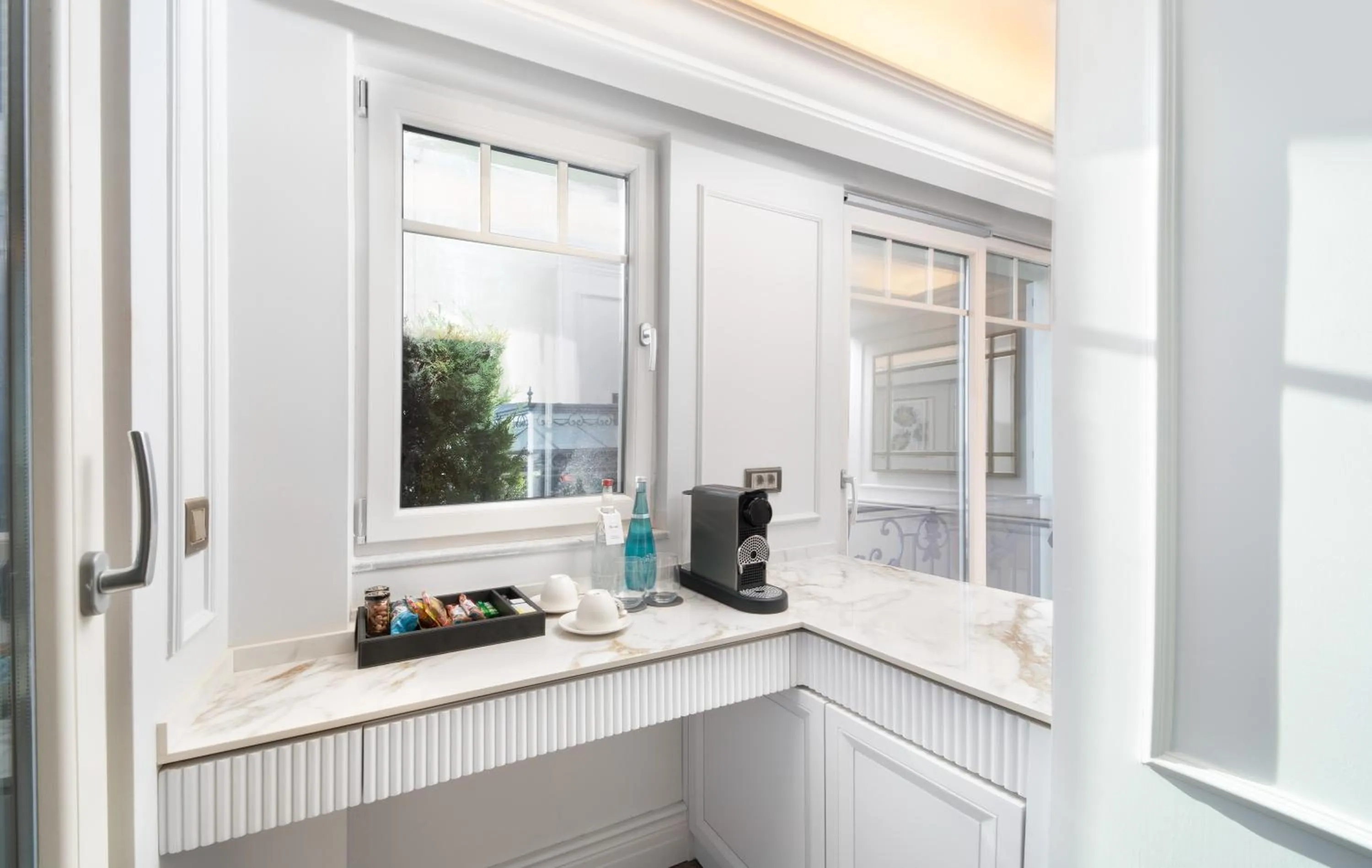 Seating area in Mula Hotel