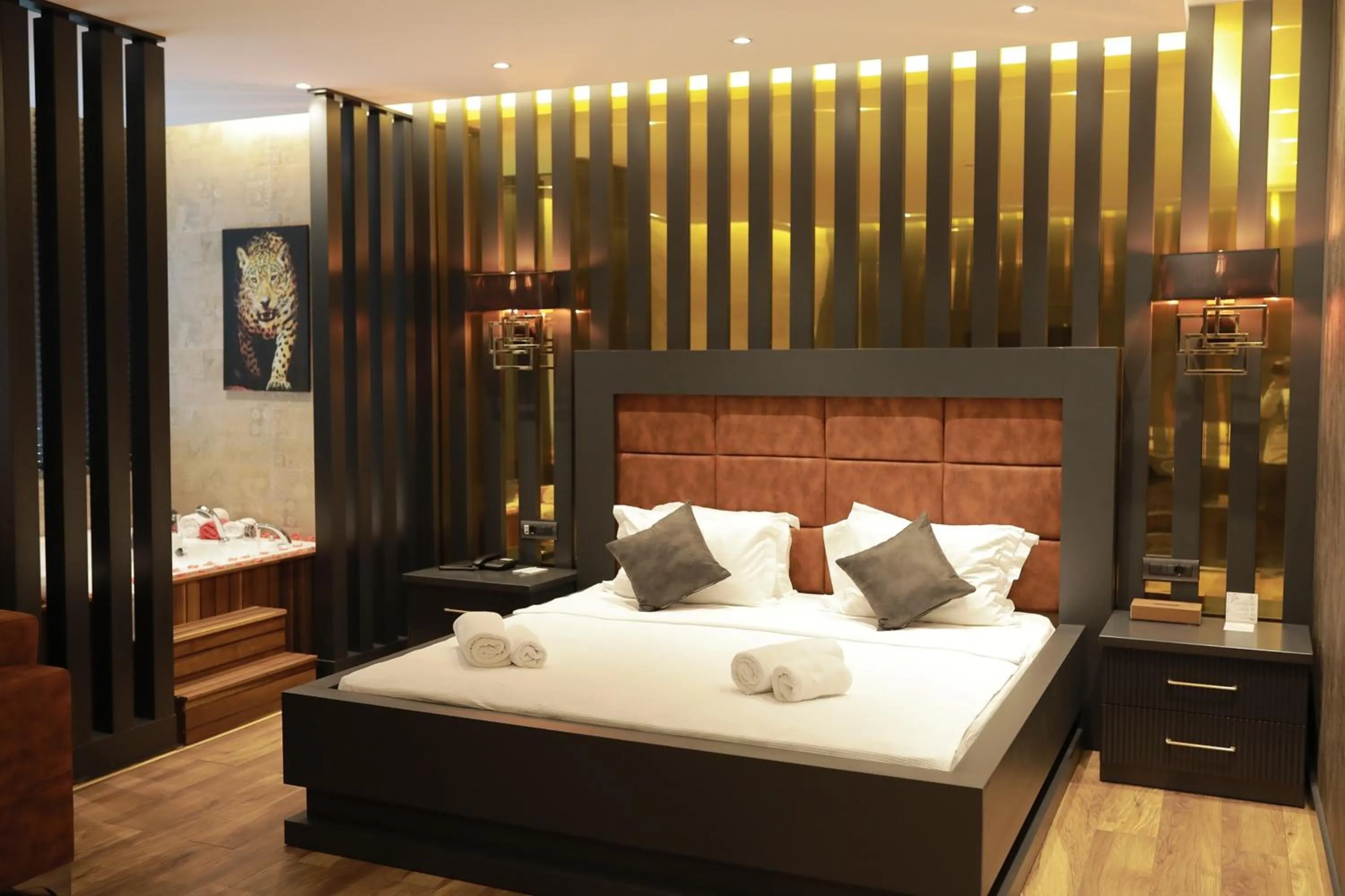 Bed in Sirin Park Hotel