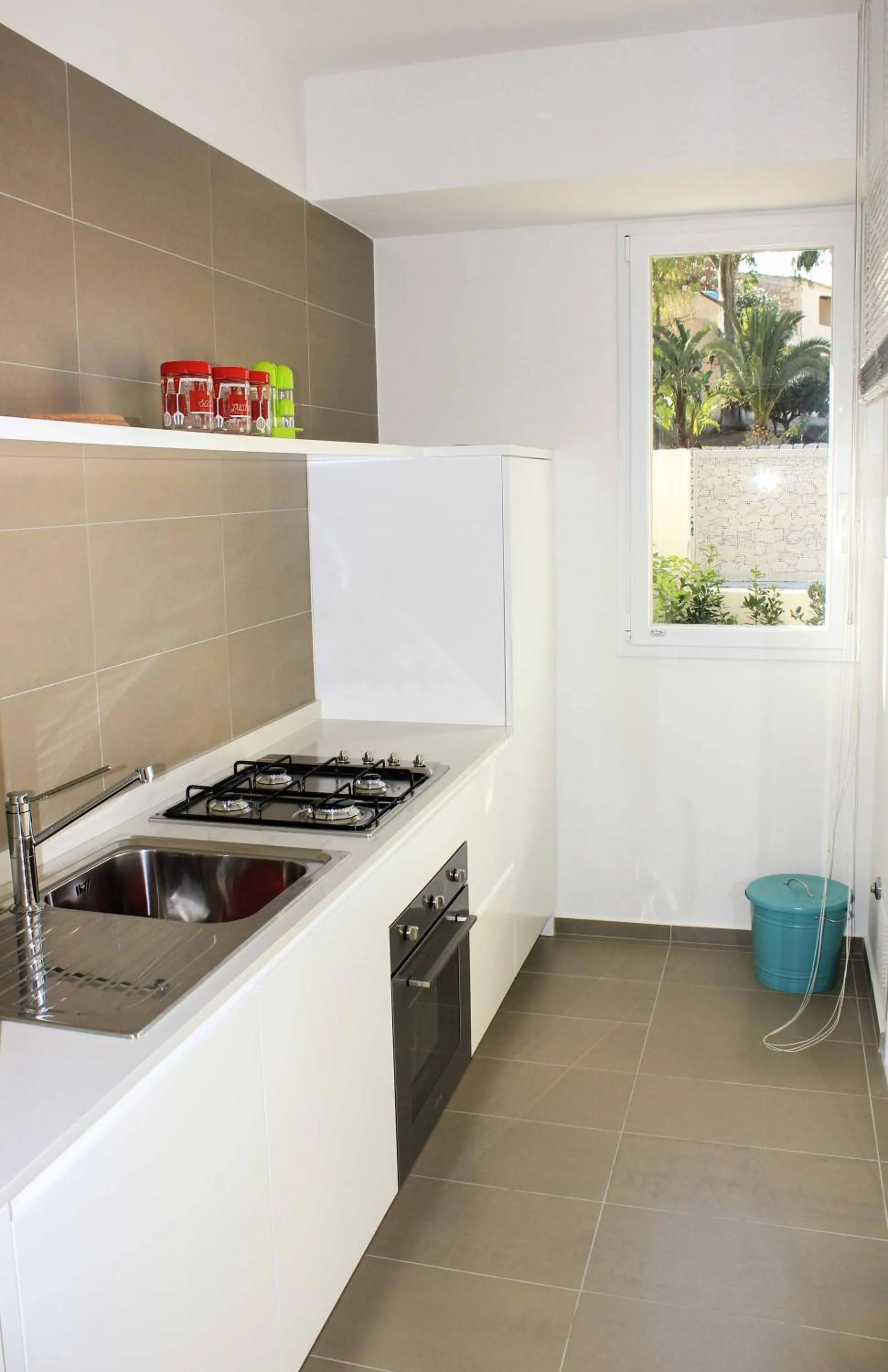 Kitchen or kitchenette in Appartamenti Sud Est