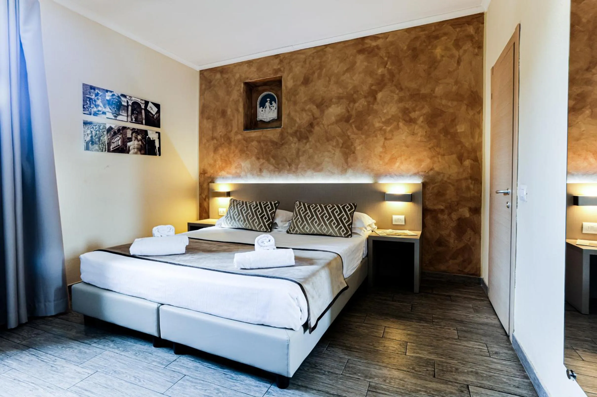 Bedroom, Bed in Albergo Firenze