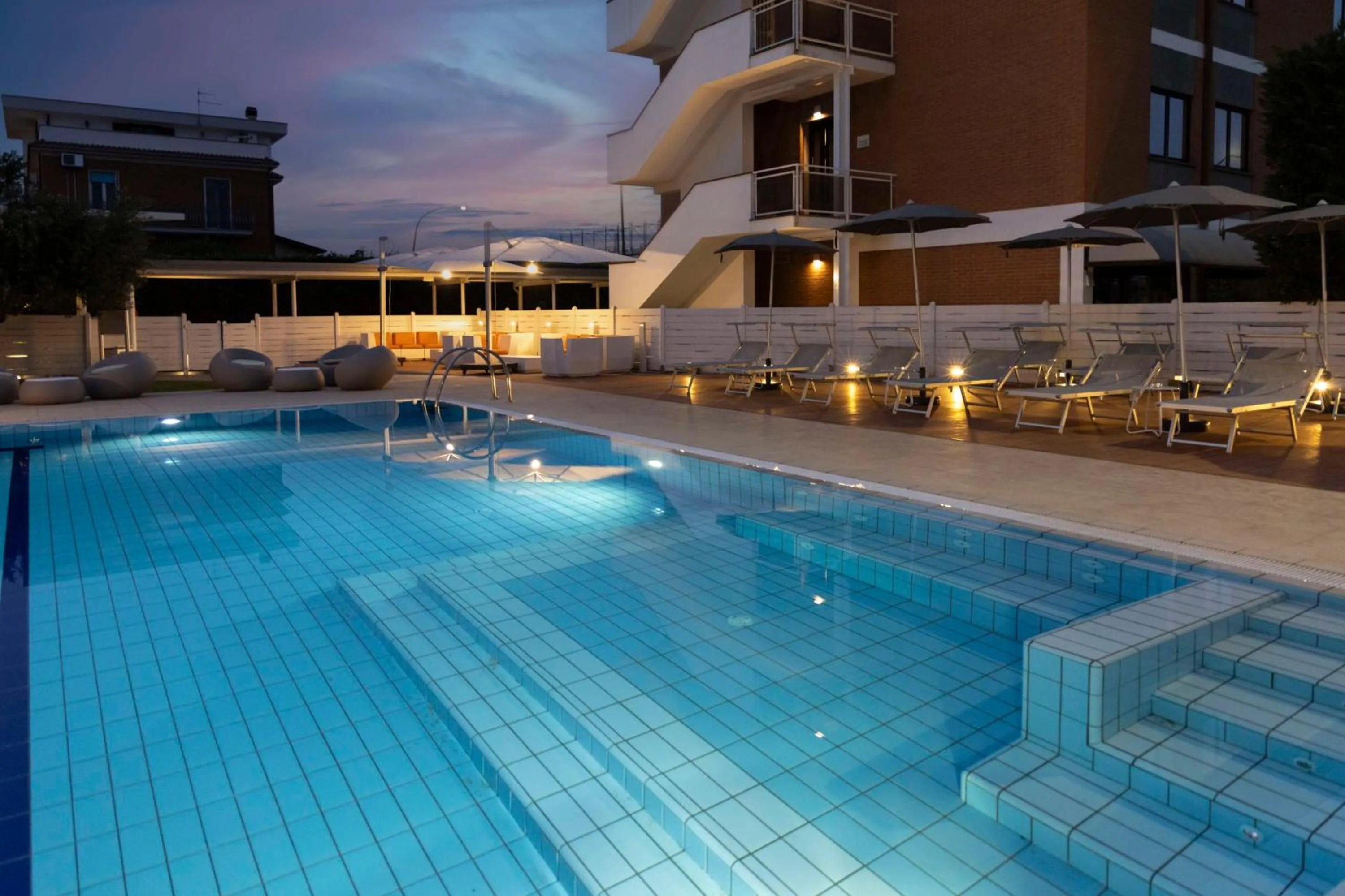 Pool view in Best Western Hotel Rome Airport