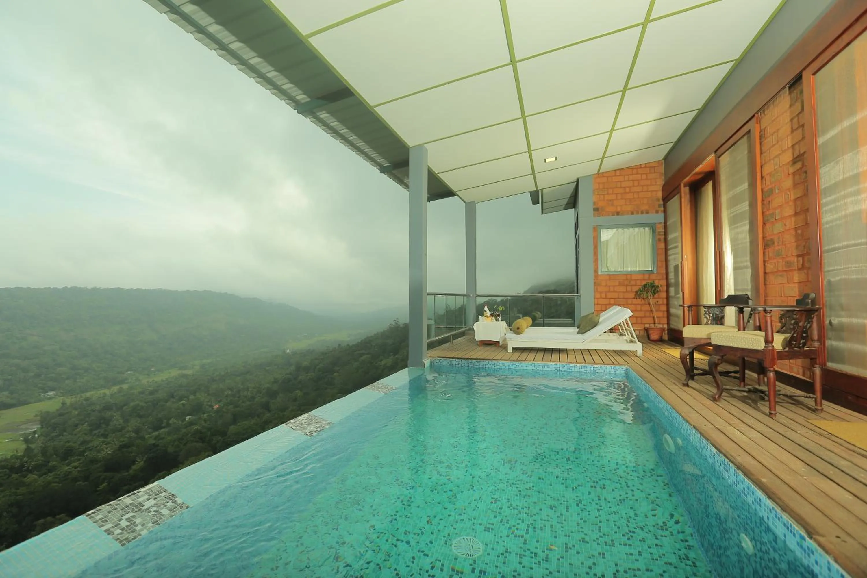 Pool view in SpiceTree Munnar