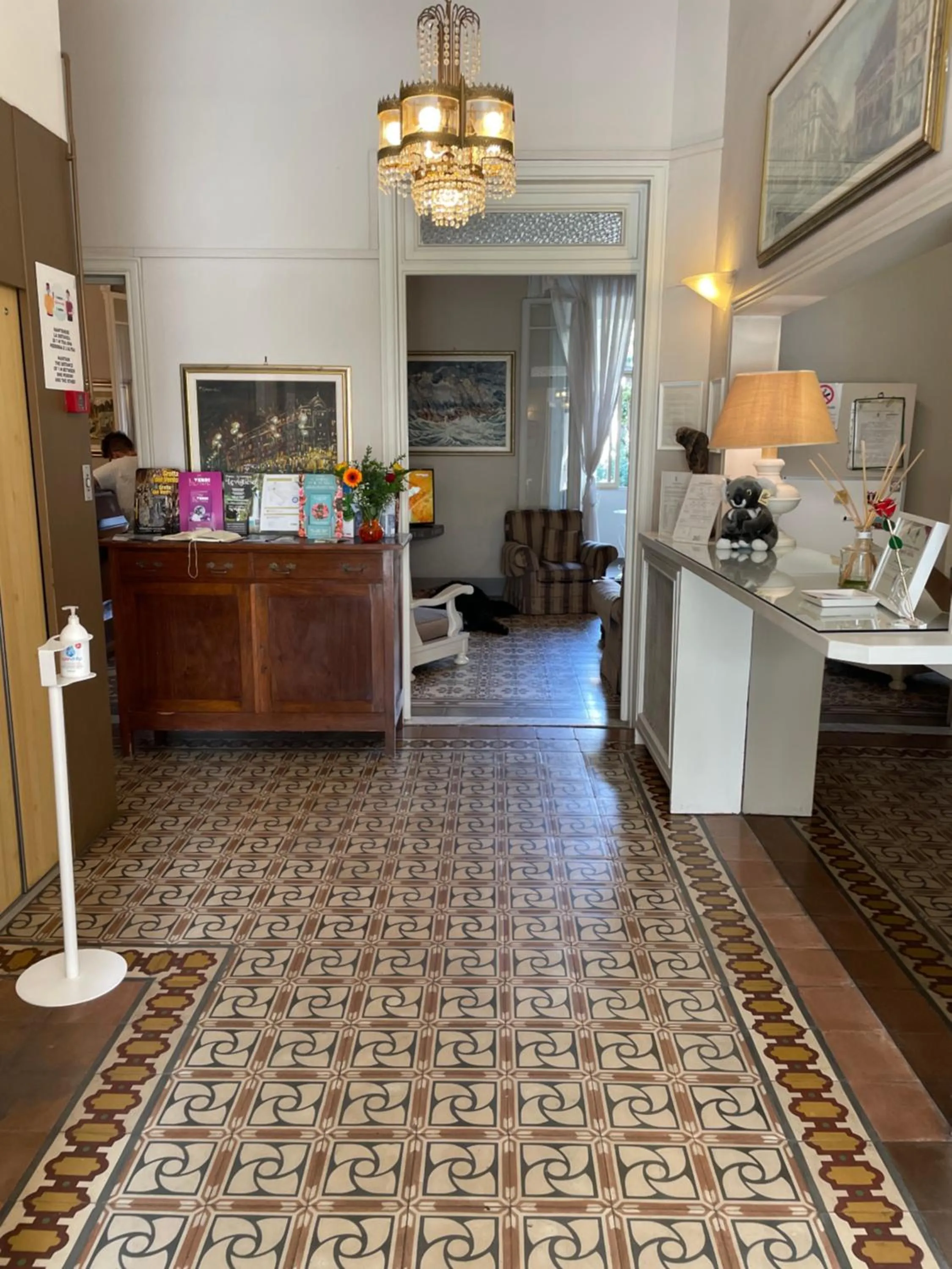 Lobby or reception in Hotel Lukas Vegetarian & Vegan