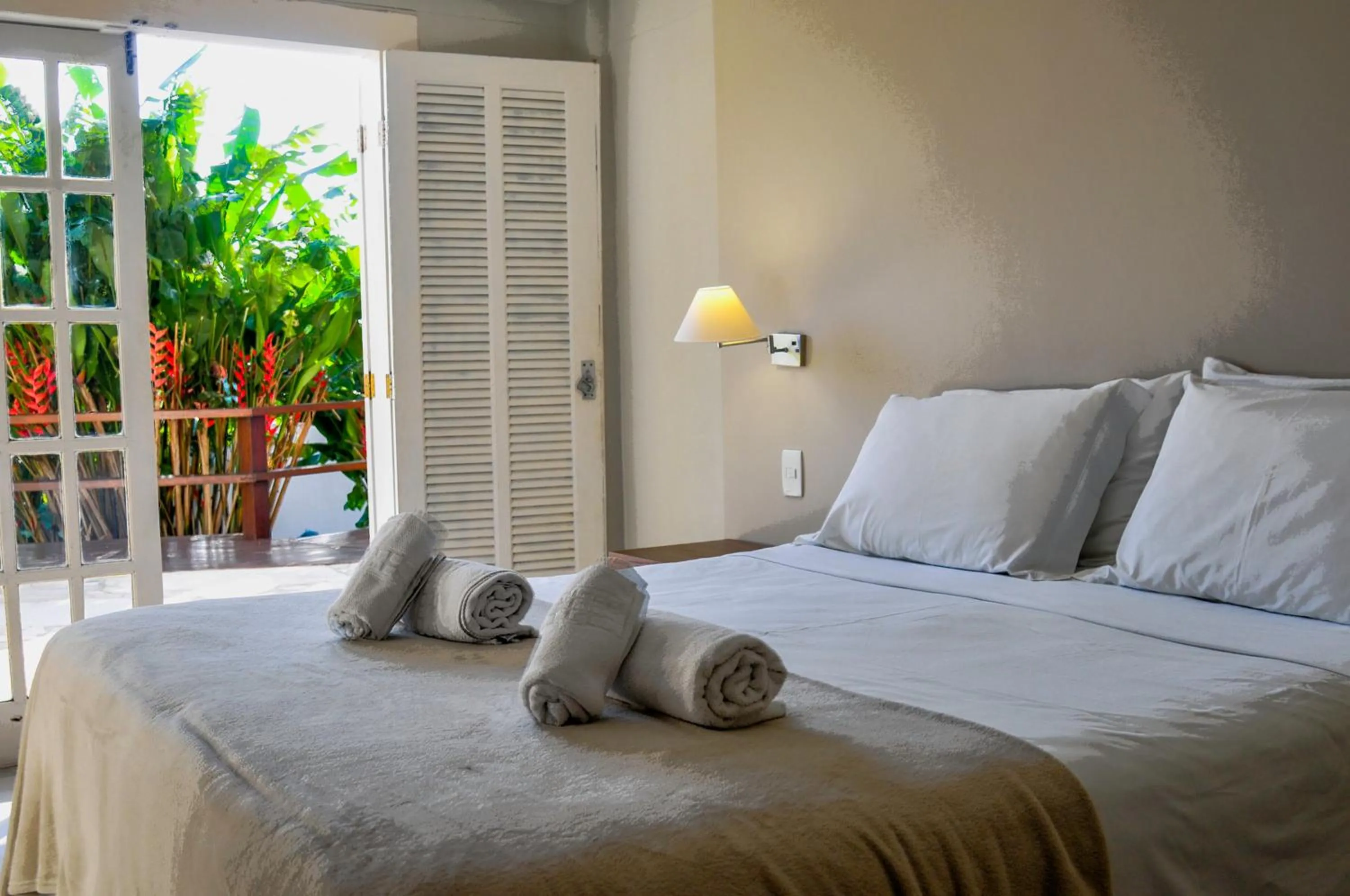 Bed in Pousada Blue Ocean