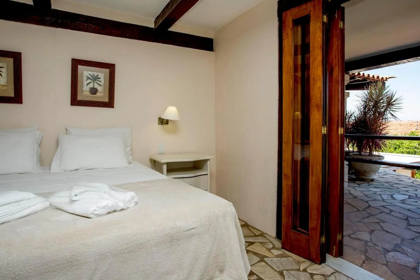 Bed in Pousada Blue Ocean