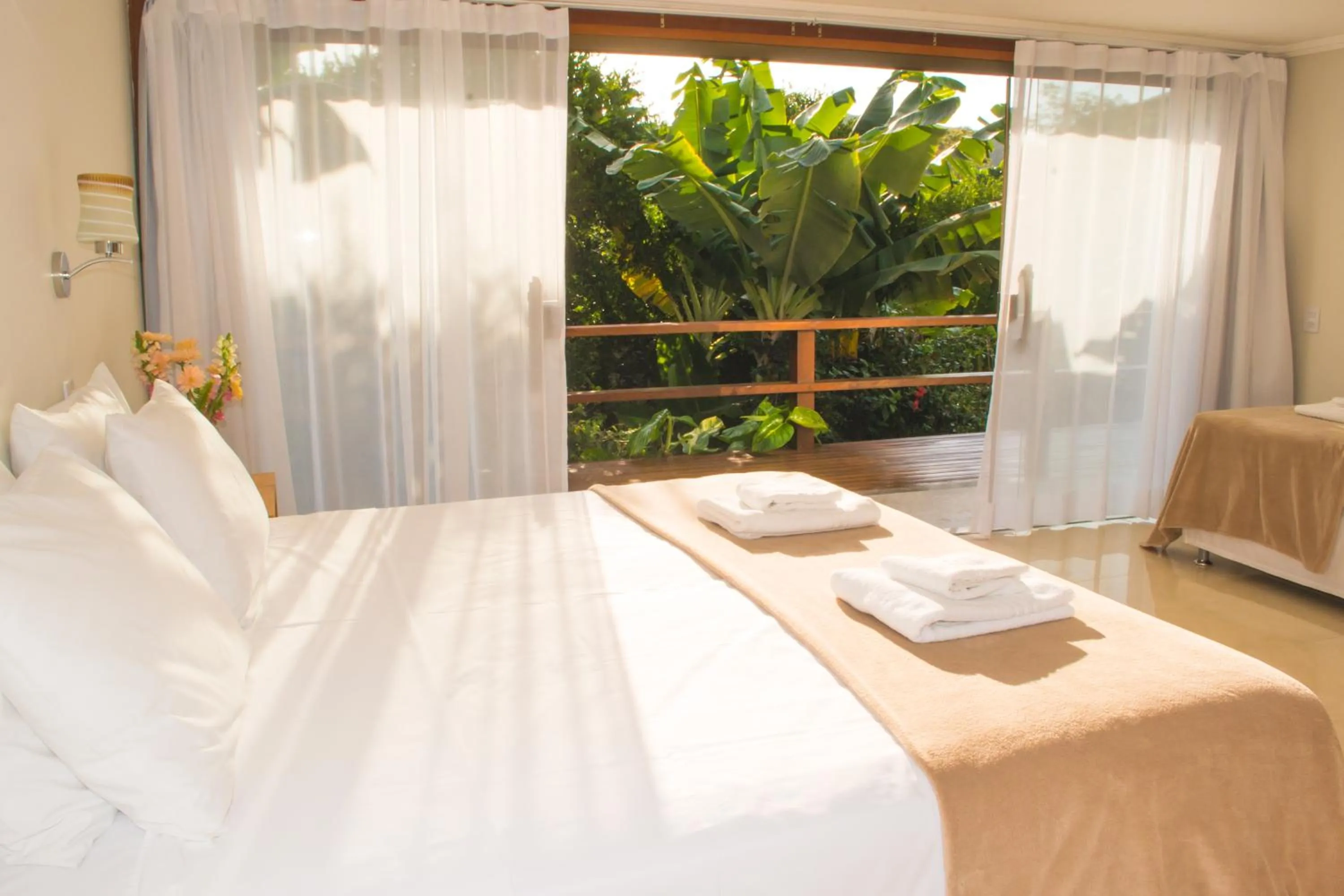 Bed in Pousada Blue Ocean