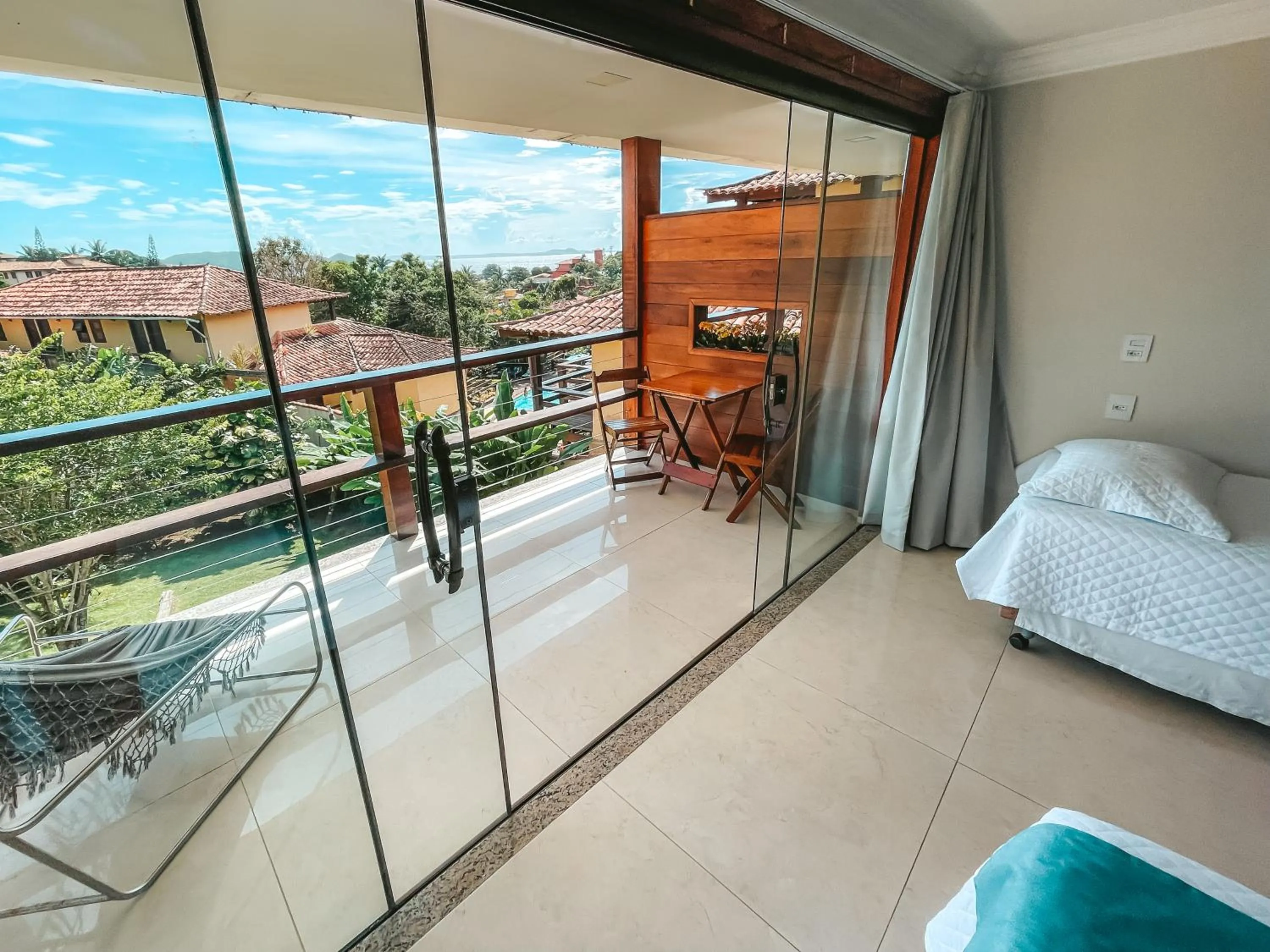 Bed in Pousada Blue Ocean