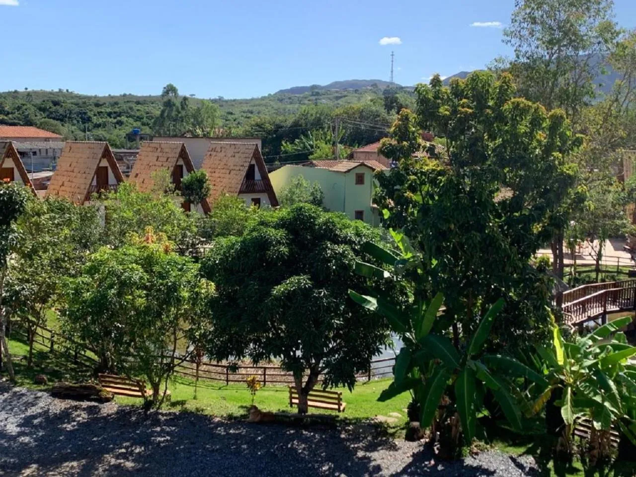 Garden view in Pousada Olaria - Chalés e Suítes