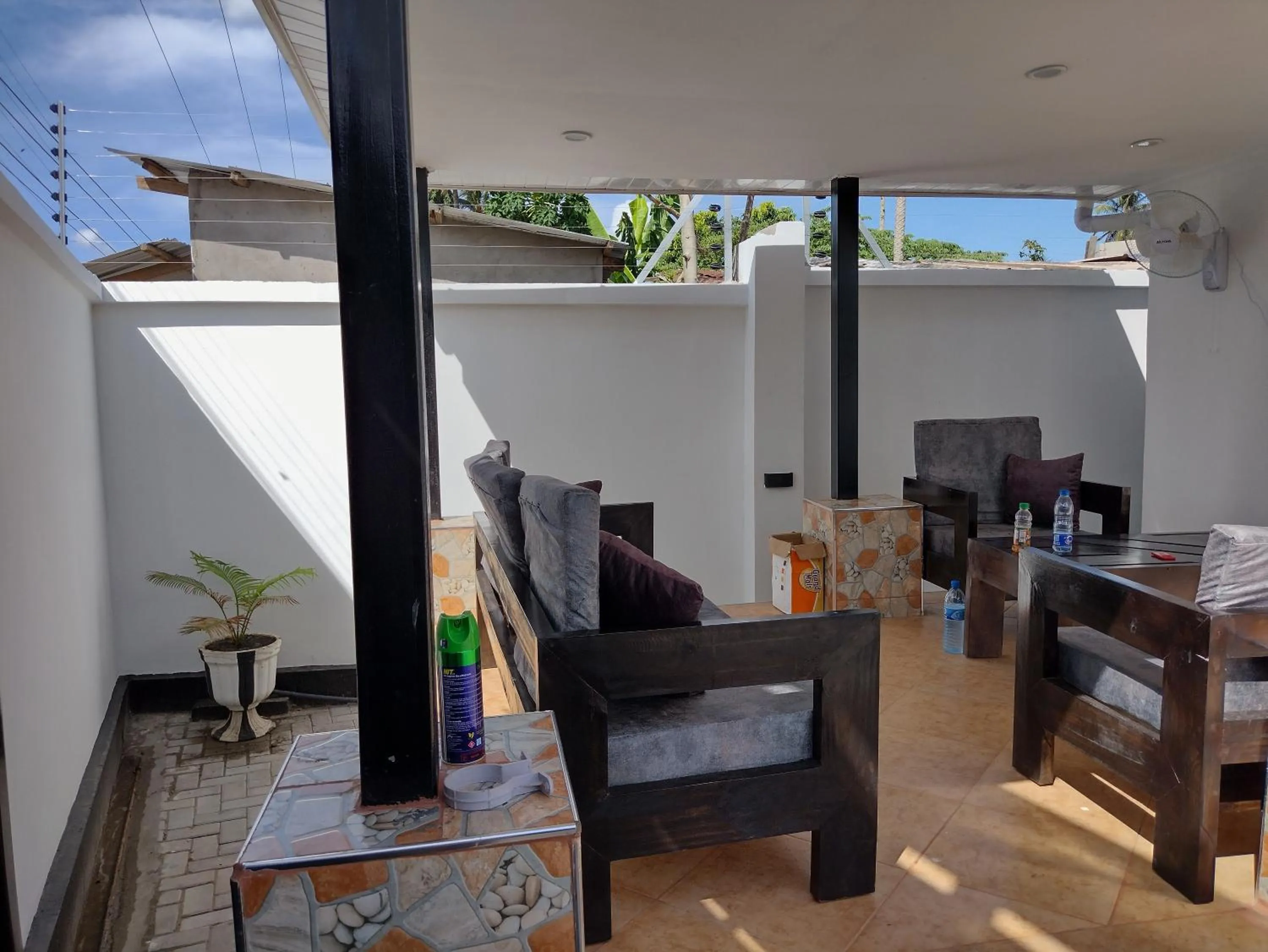 Patio in Mkamiti Villa - Airport Hotel with Free Shuttle