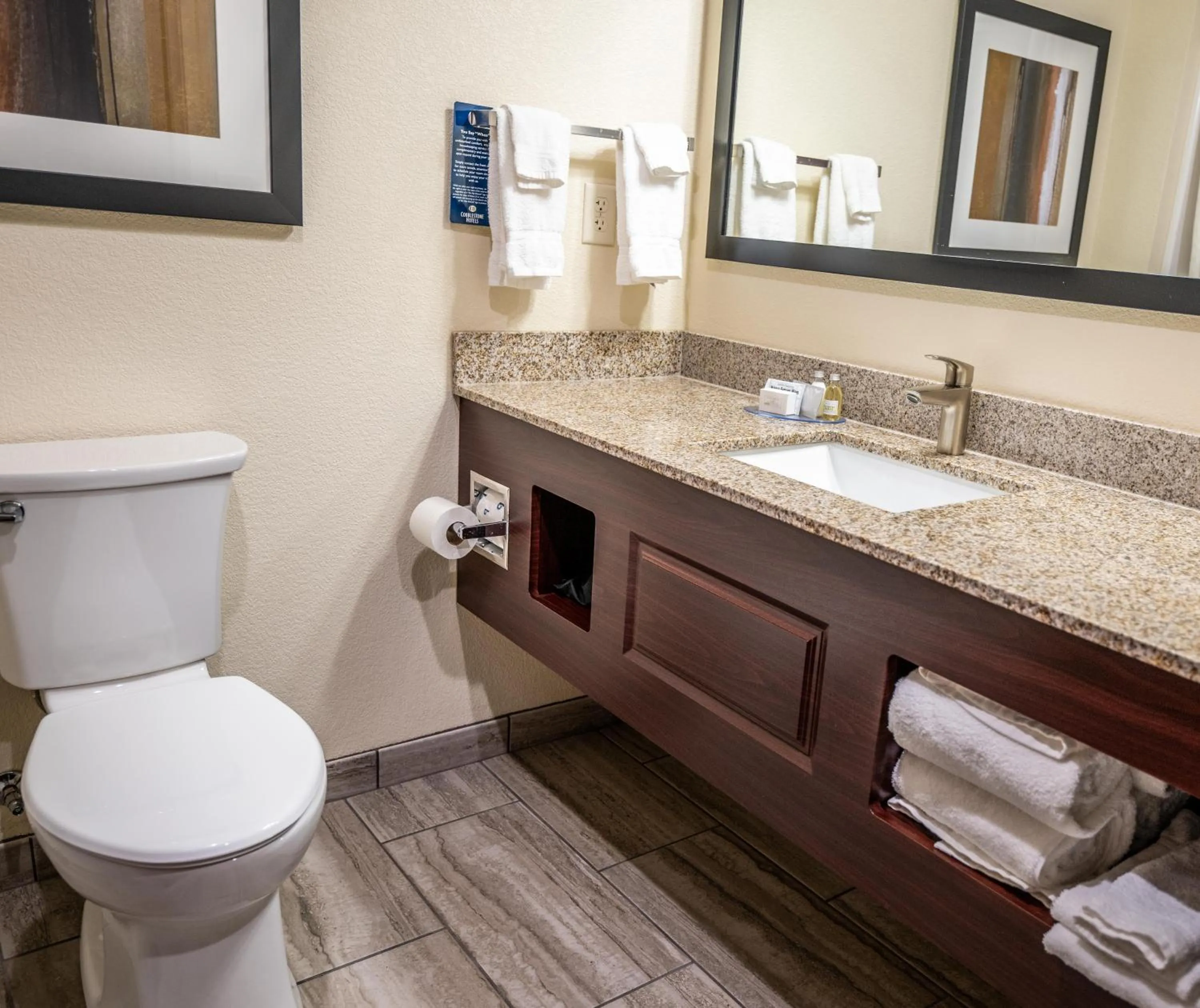 Bathroom in Cobblestone Hotel & Suites - Lamar