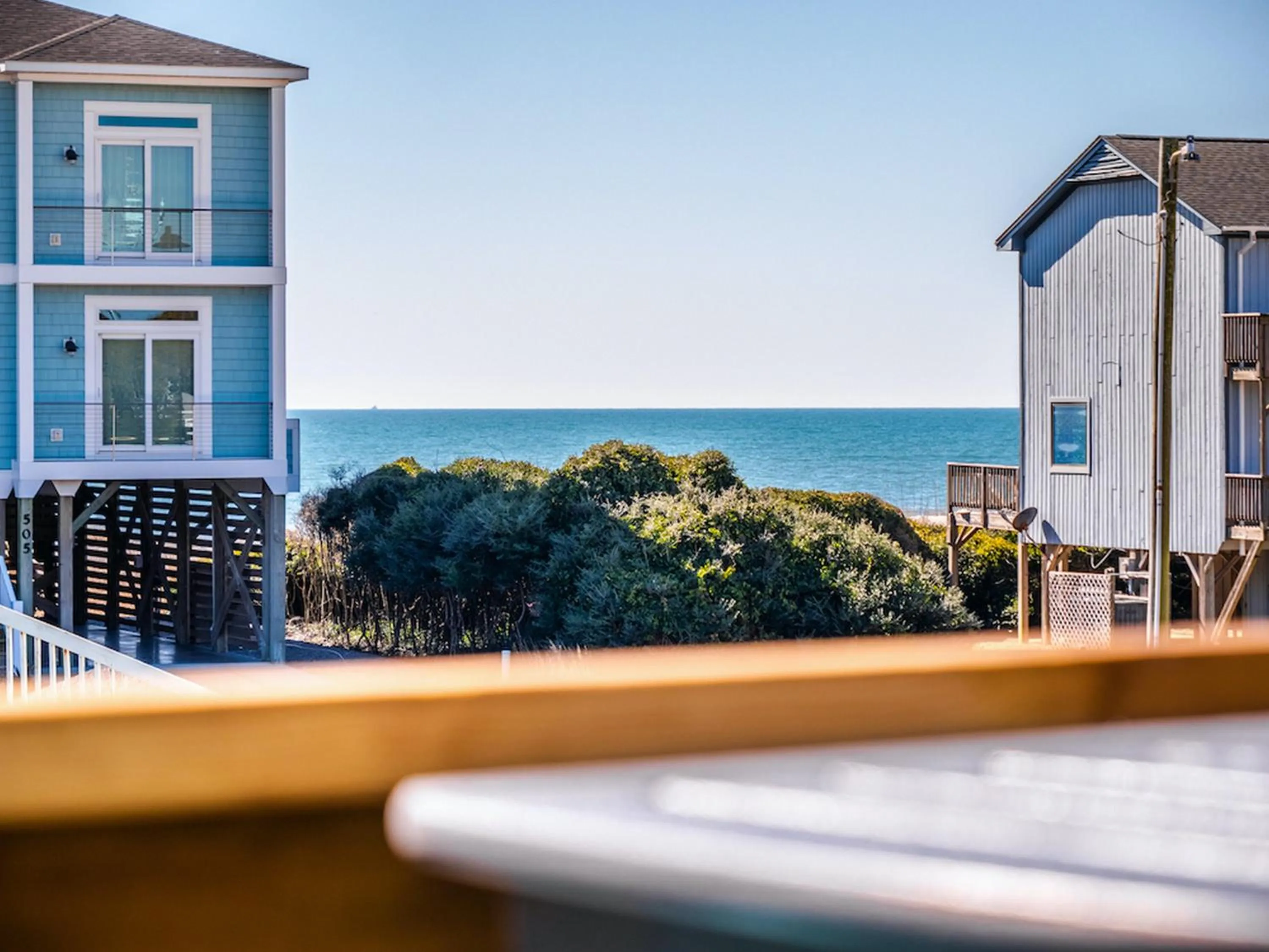 Balcony/Terrace in The Beach House at Oak Island by Carolina Resorts