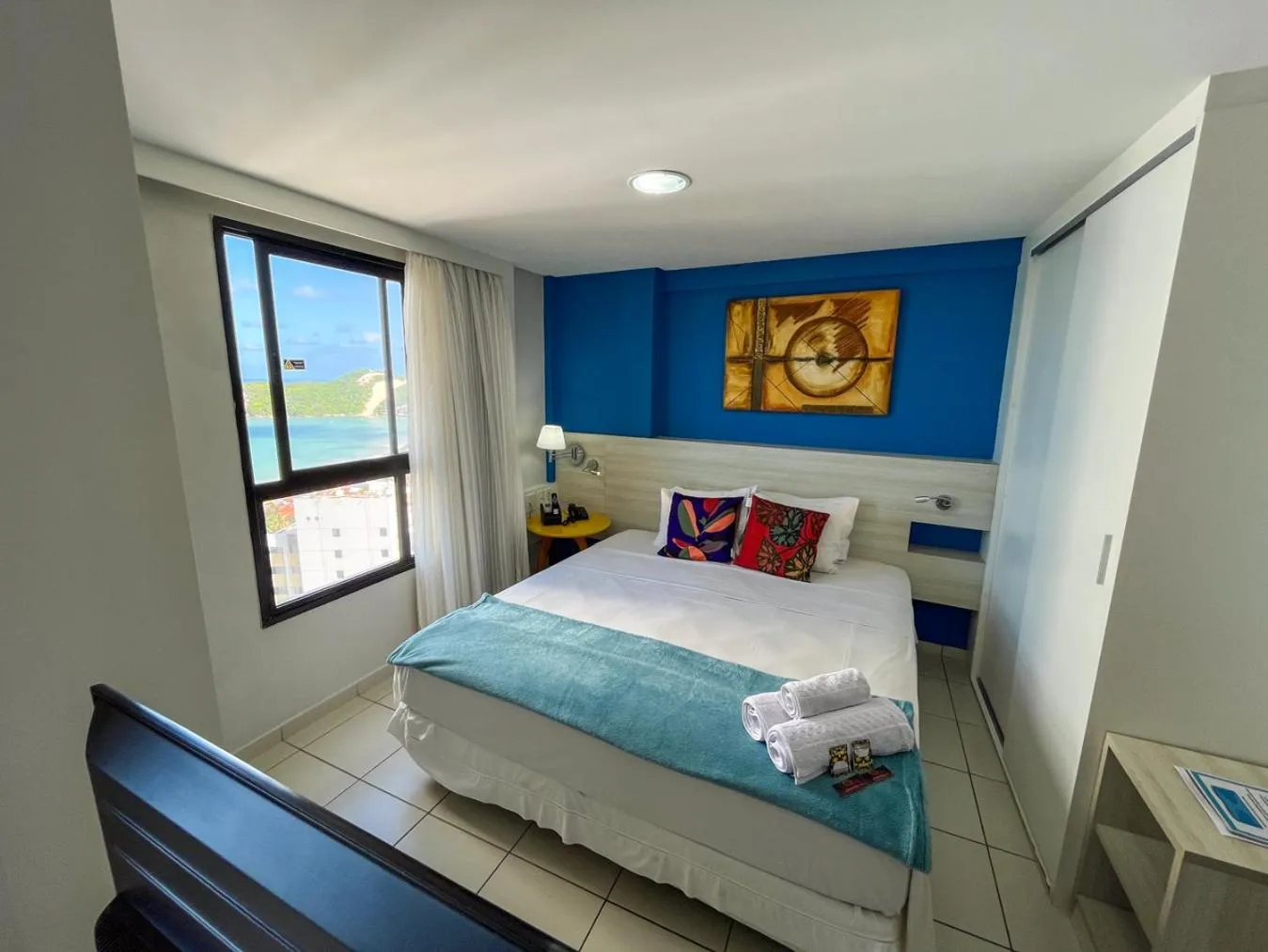 Bed in Ponta Negra Flats Confort Accommodations Vista para o Mar