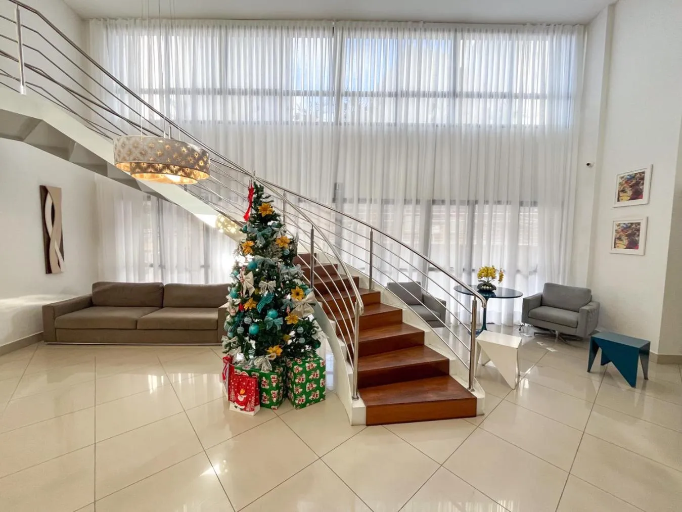 Lobby or reception in Ponta Negra Flats Confort Accommodations Vista para o Mar