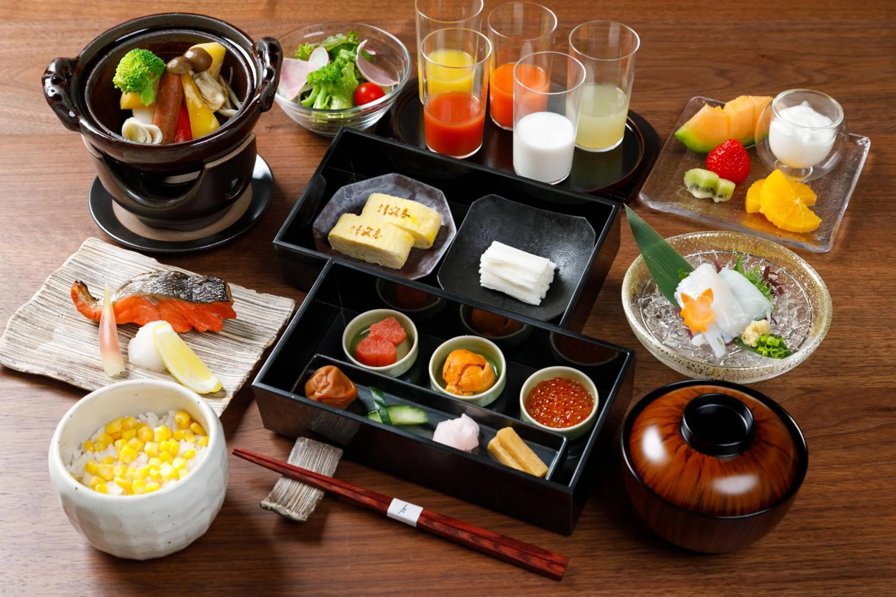 Breakfast in Tokachigawa Moor Onsen Seijyakubow