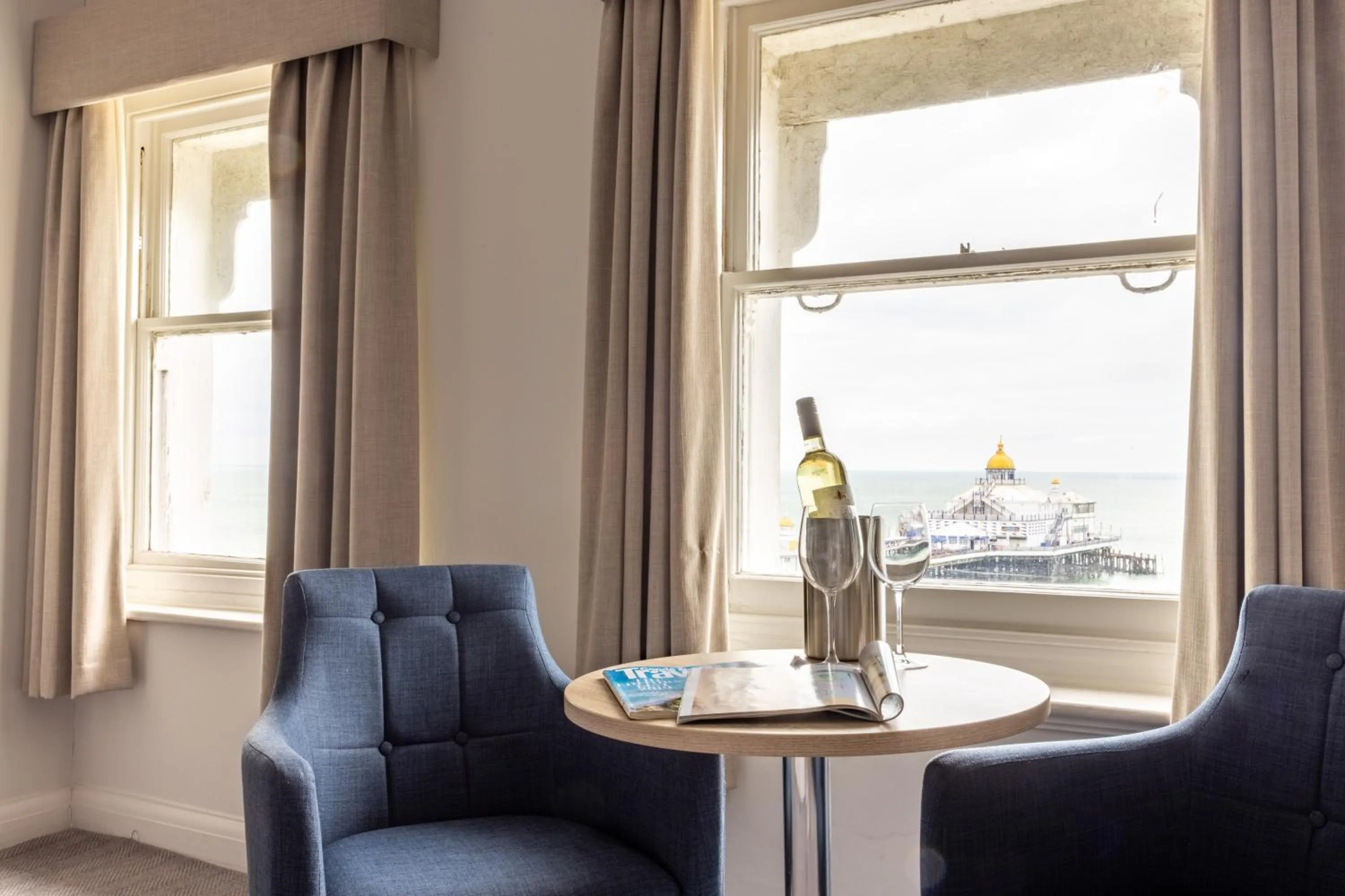 Seating area in The Burlington Hotel