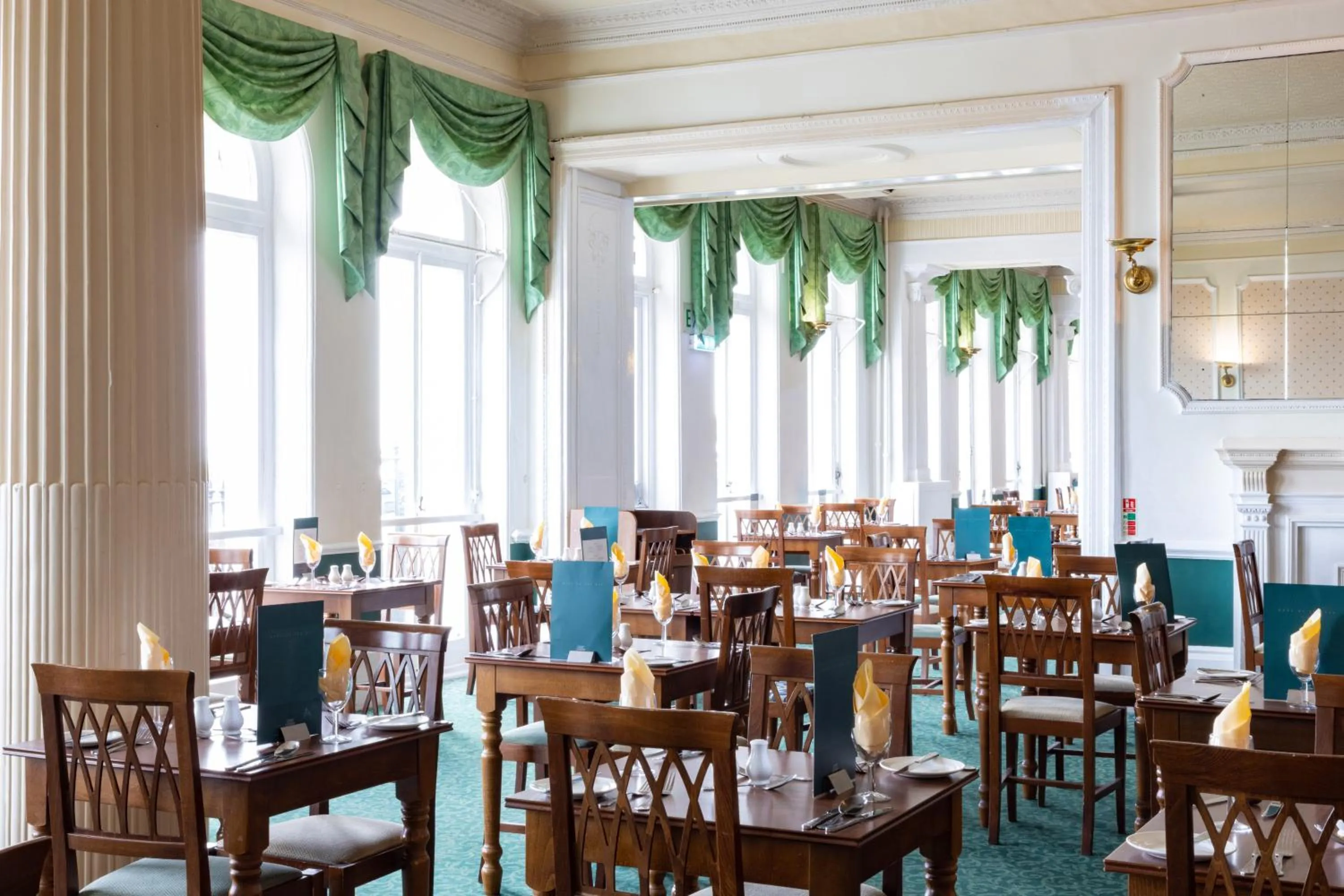 Dining area in The Burlington Hotel