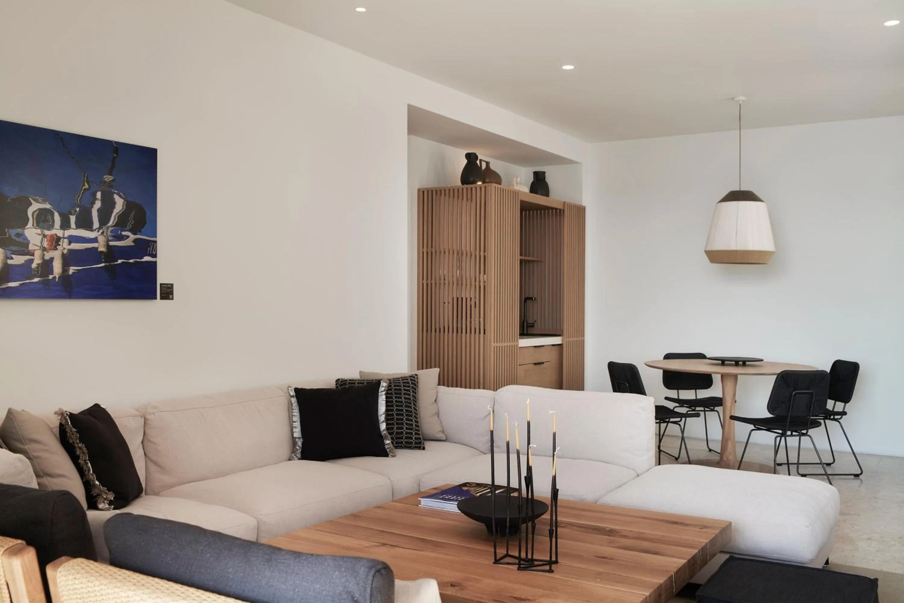 Living room in W Costa Navarino